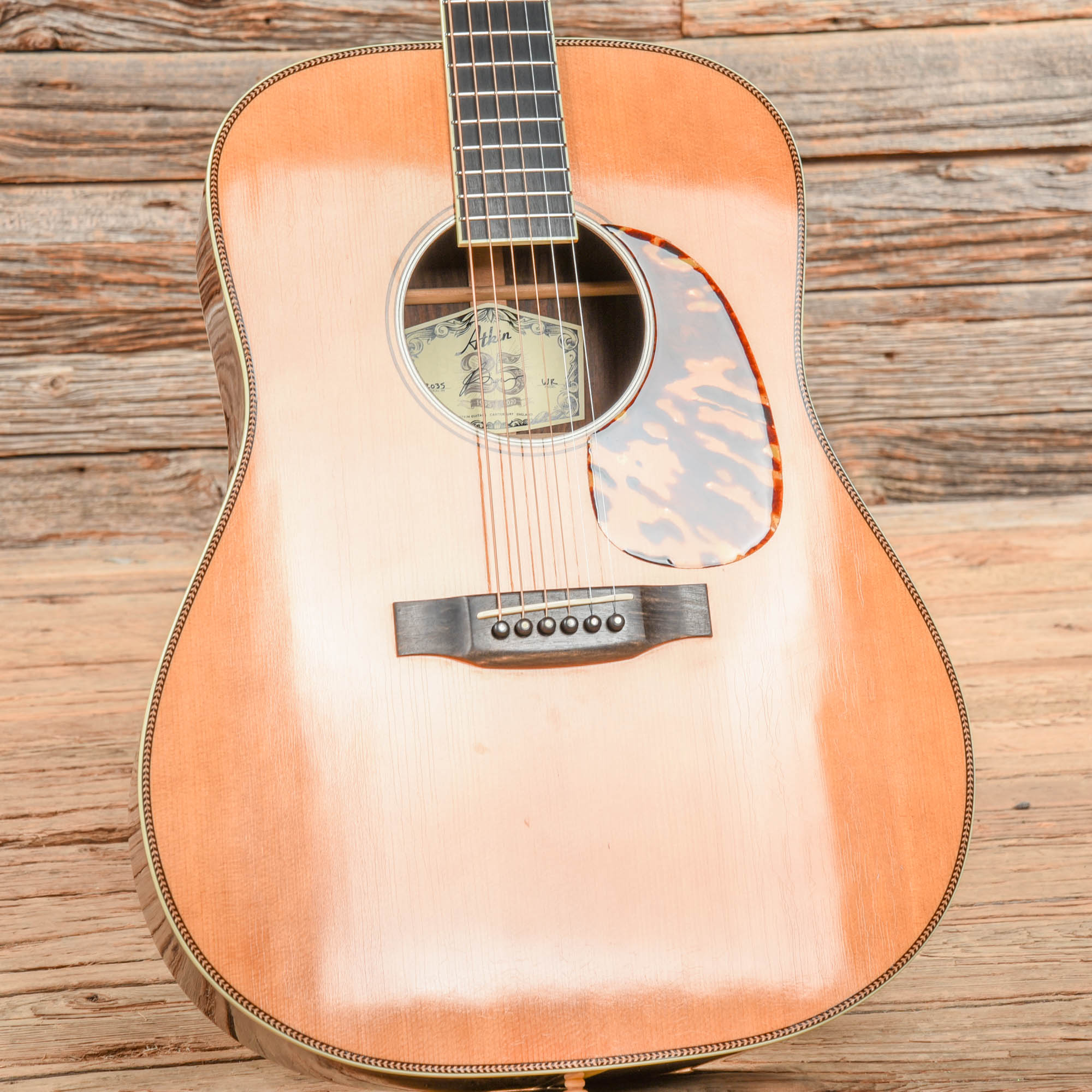 Atkin White Rice Natural Acoustic Guitars / Dreadnought