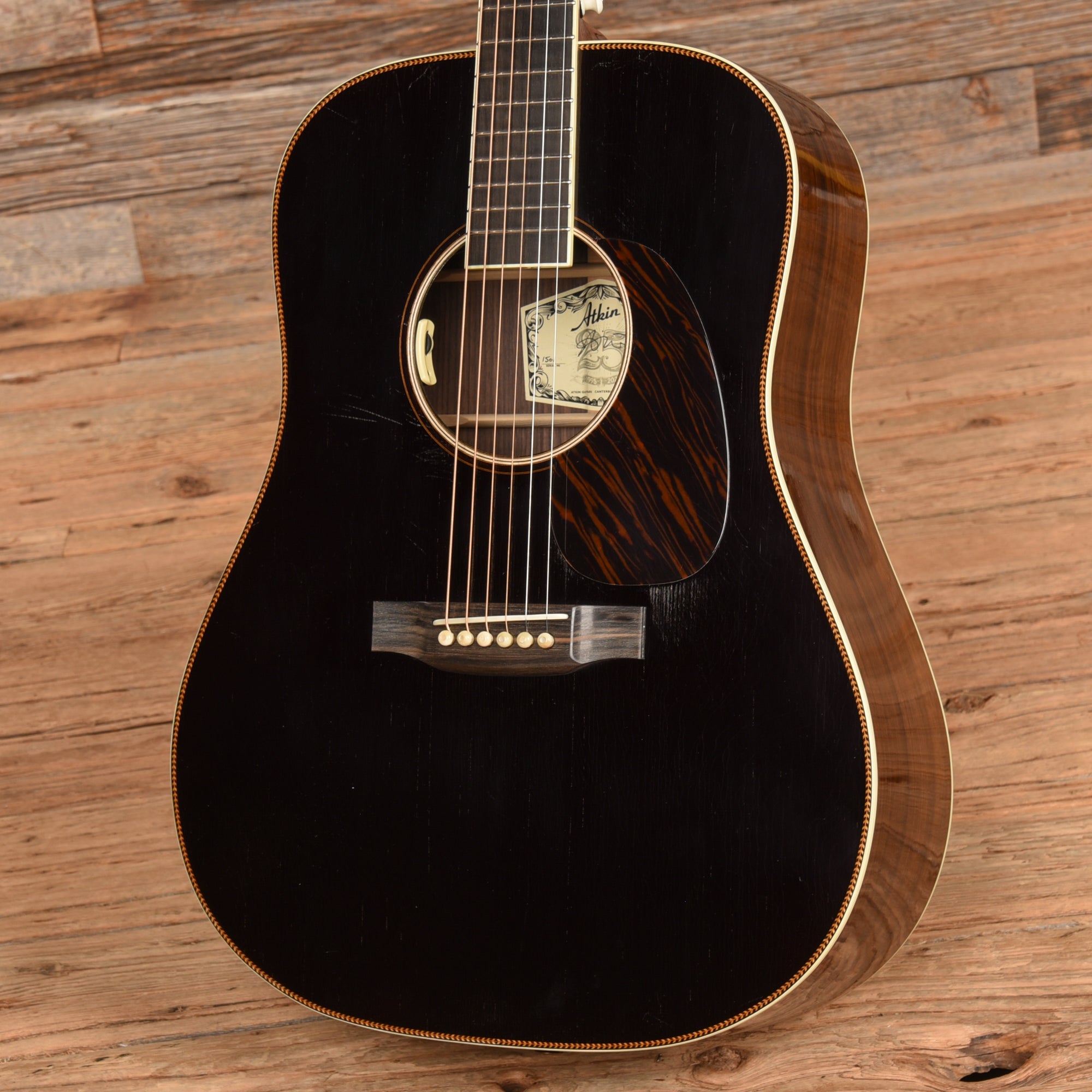 Atkin WR-A White Rice Black Acoustic Guitars / Dreadnought