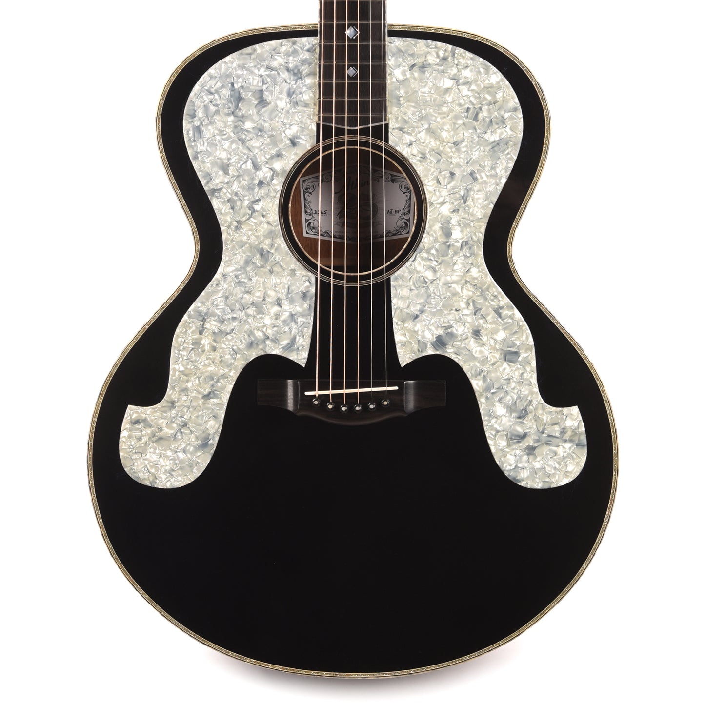 Atkin AJ Black Pearl Baked Sitka/Mahogany Aged Black w/Glitter Purfling Acoustic Guitars / Jumbo
