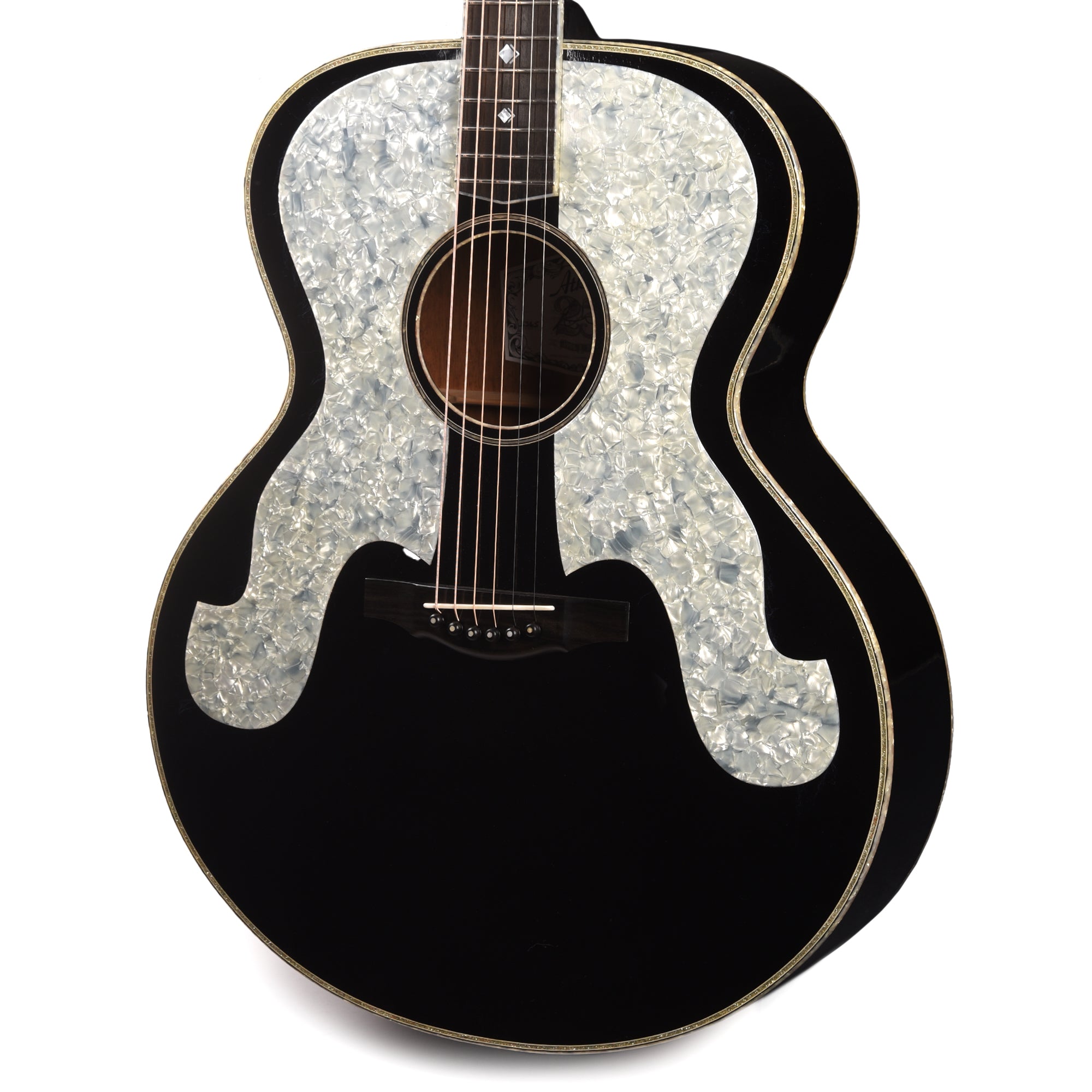 Atkin AJ Black Pearl Baked Sitka/Mahogany Aged Black w/Glitter Purfling Acoustic Guitars / Jumbo
