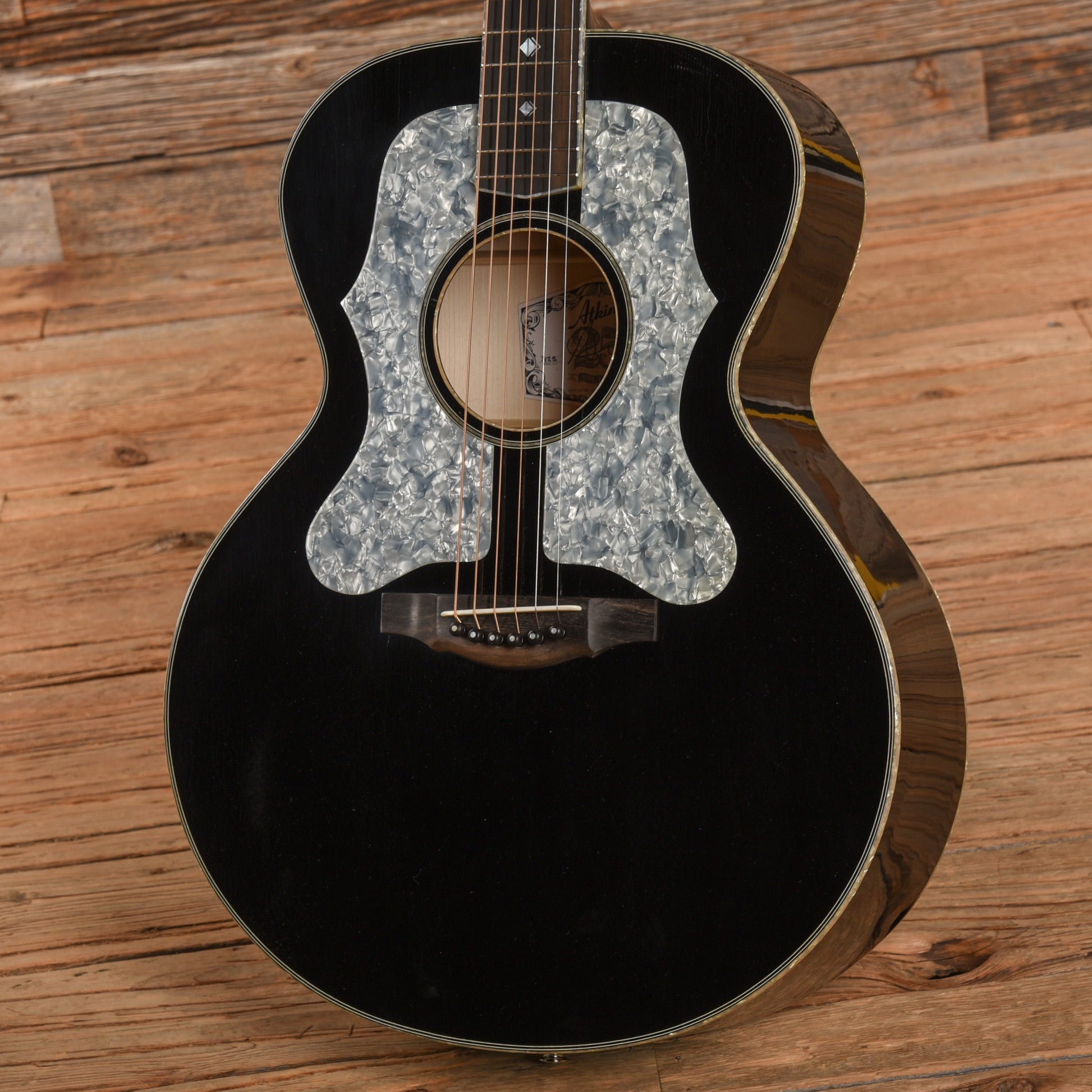 Atkin ASJ Black Pearl Aged Black Acoustic Guitars / Jumbo