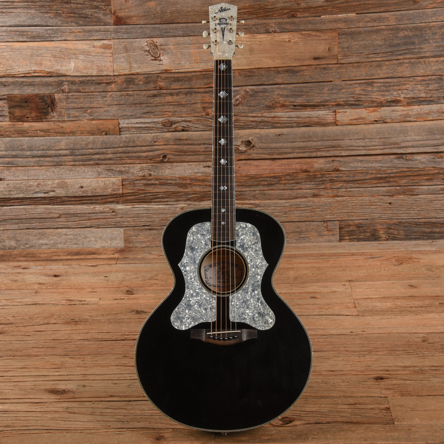Atkin ASJ Black Pearl Aged Black Acoustic Guitars / Jumbo
