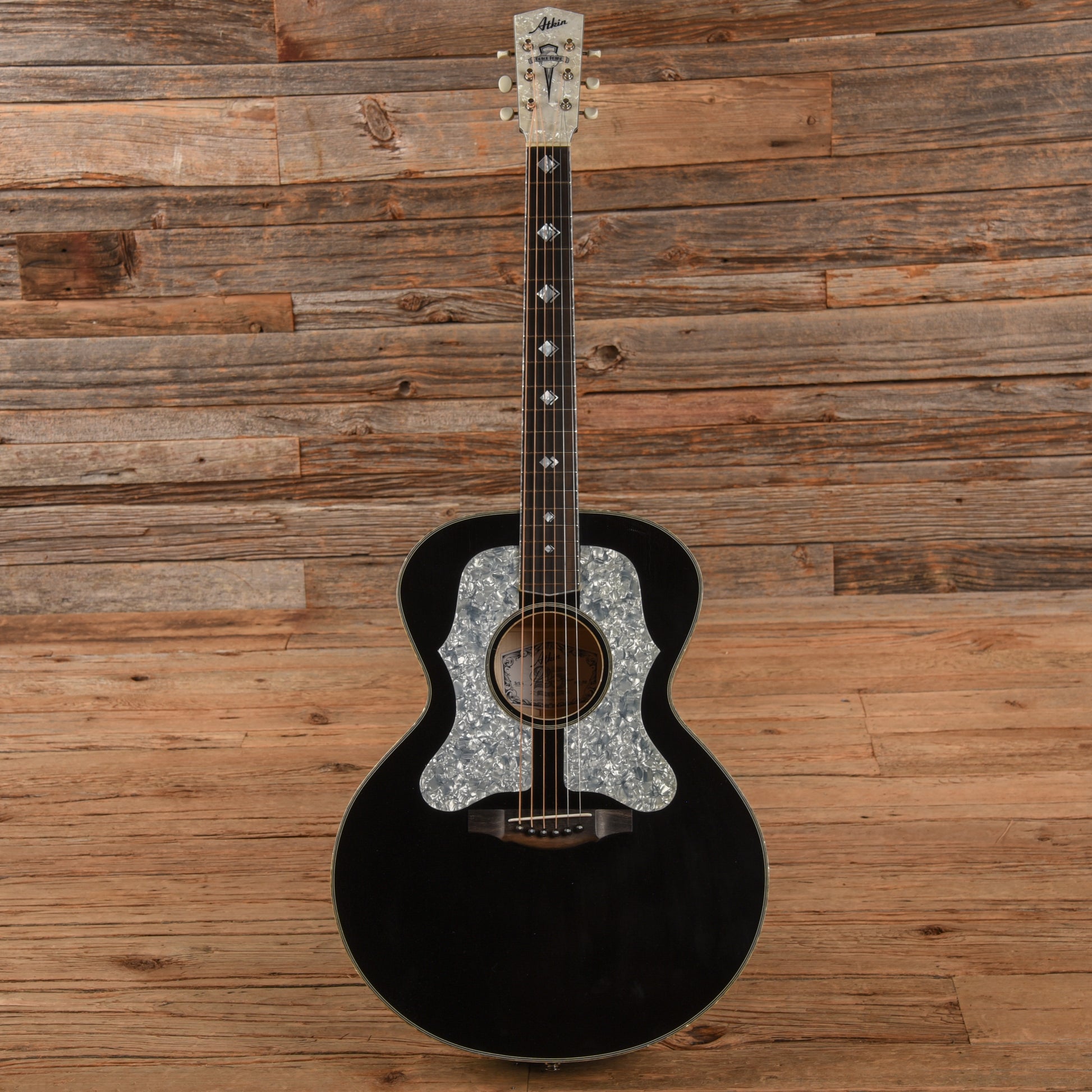 Atkin ASJ Black Pearl Aged Black Acoustic Guitars / Jumbo