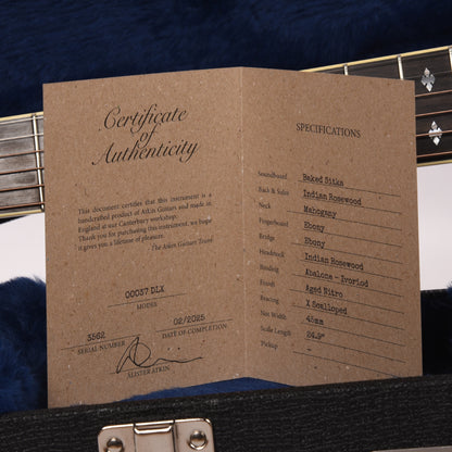 Atkin 00037 Deluxe Baked Sitka/Rosewood Aged Natural Acoustic Guitars / OM and Auditorium