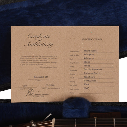 Atkin Essential OM Aged Baked Sitka/Mahogany Natural Acoustic Guitars / OM and Auditorium