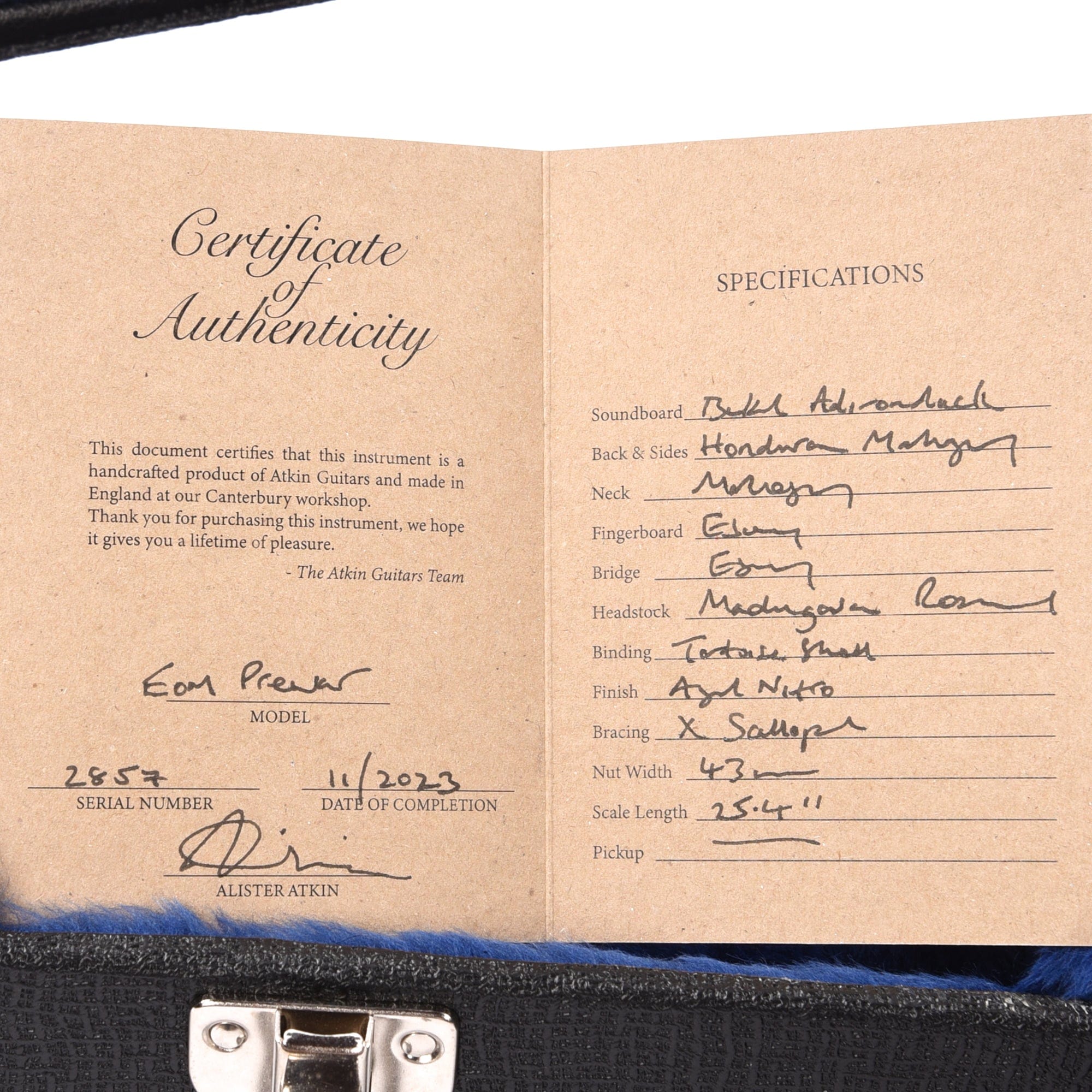 Atkin Essential OM Pre-War Baked Adirondack/Mahogany Aged Natural Acoustic Guitars / OM and Auditorium