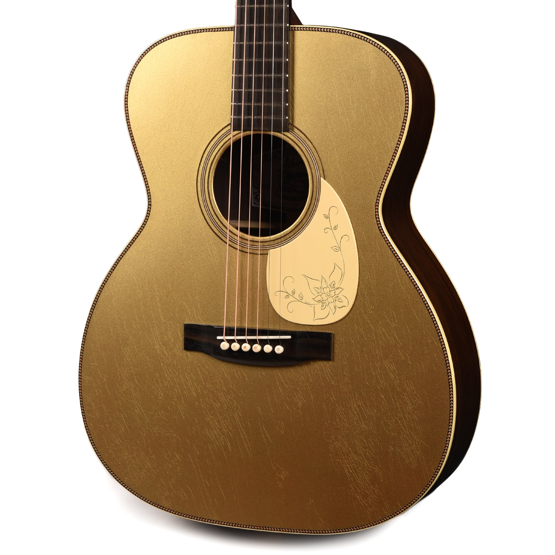 Atkin OM37 Baked Sitka/Rosewood Aged Candy Gold Top w/Custom Pickguard Acoustic Guitars / OM and Auditorium