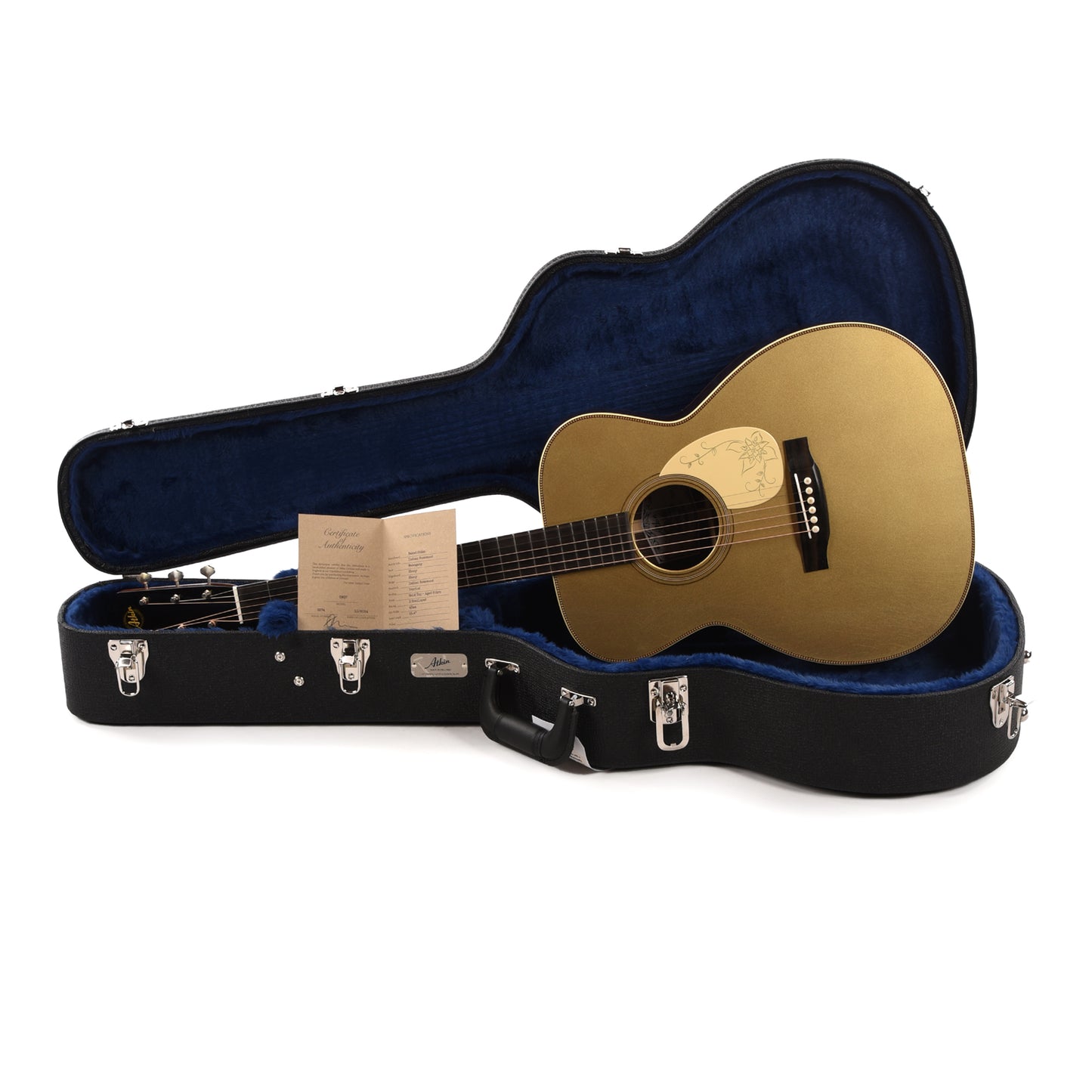 Atkin OM37 Baked Sitka/Rosewood Aged Candy Gold Top w/Custom Pickguard Acoustic Guitars / OM and Auditorium