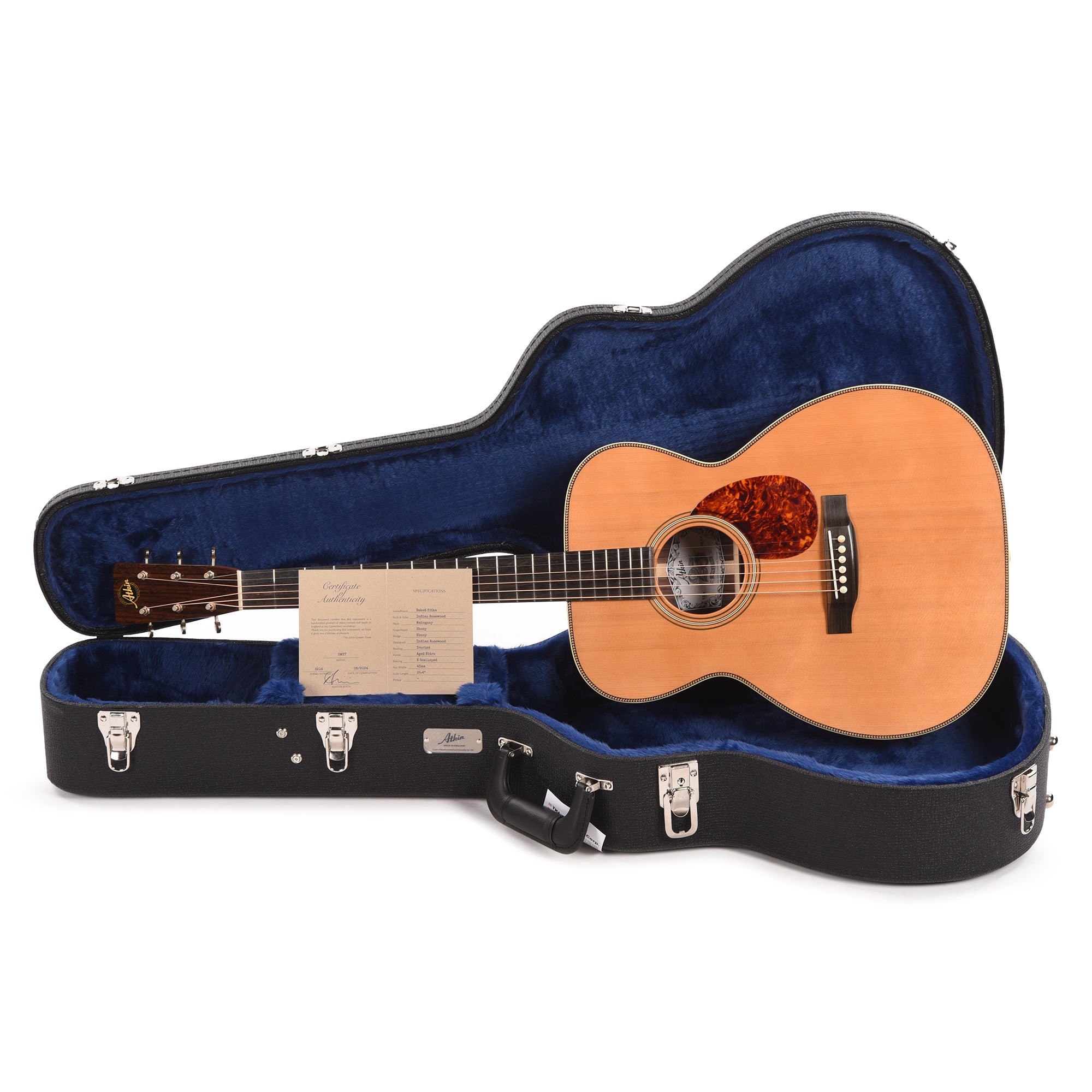 Atkin OM37 Baked Sitka/Rosewood Aged Natural Acoustic Guitars / OM and Auditorium