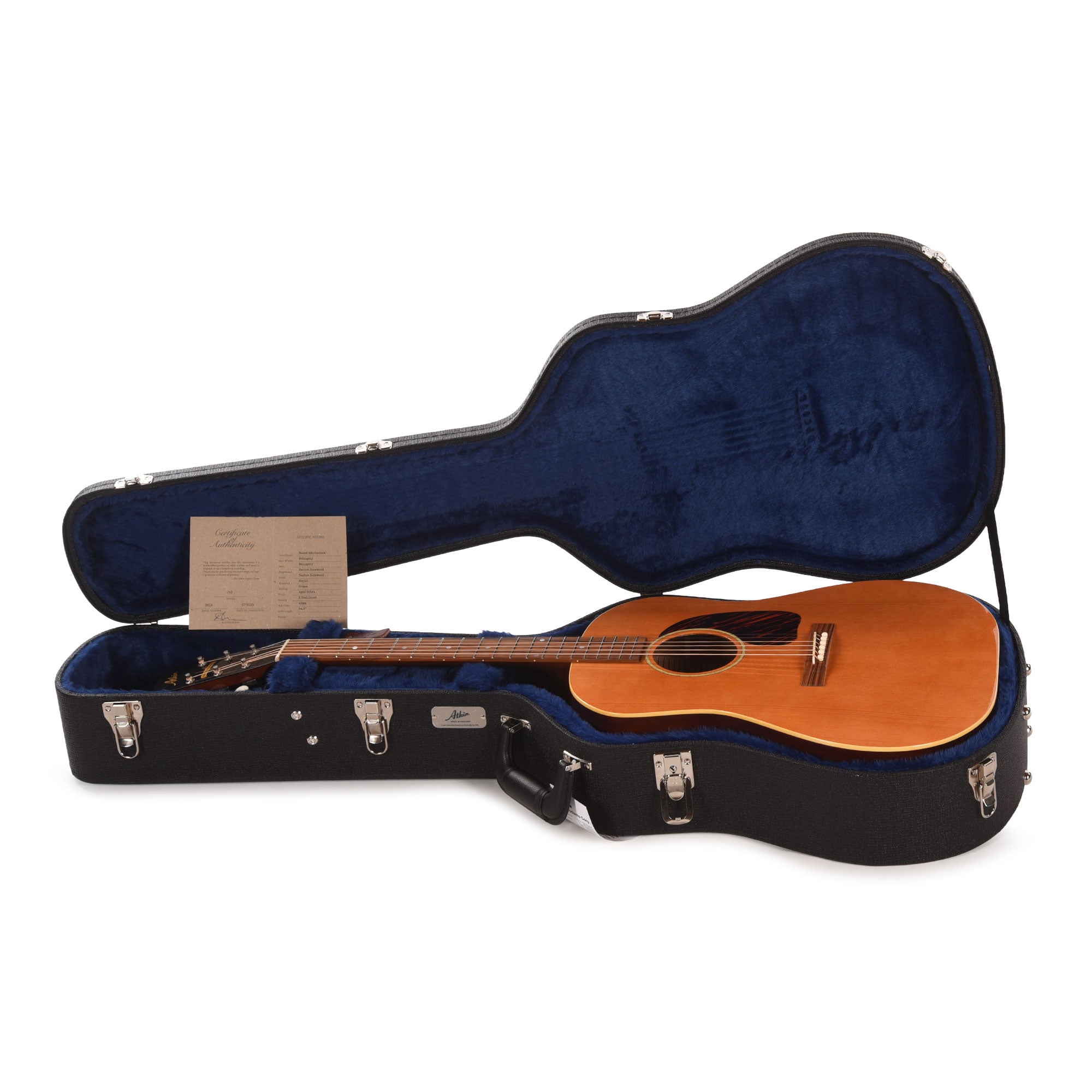 Atkin The Forty Three Adirondack Spruce/Mahogany Aged Natural Acoustic Guitars / OM and Auditorium