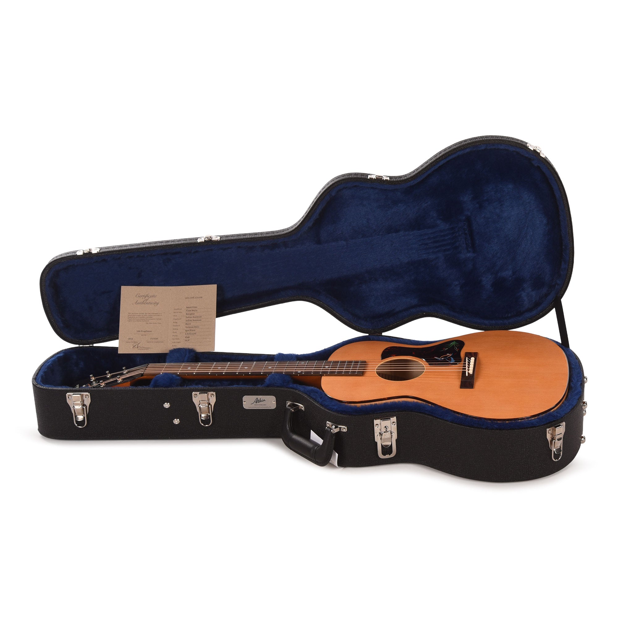 Atkin Kingfisher The Thirty Six Baked Sitka/Maple Aged Natural Acoustic Guitars / Parlor