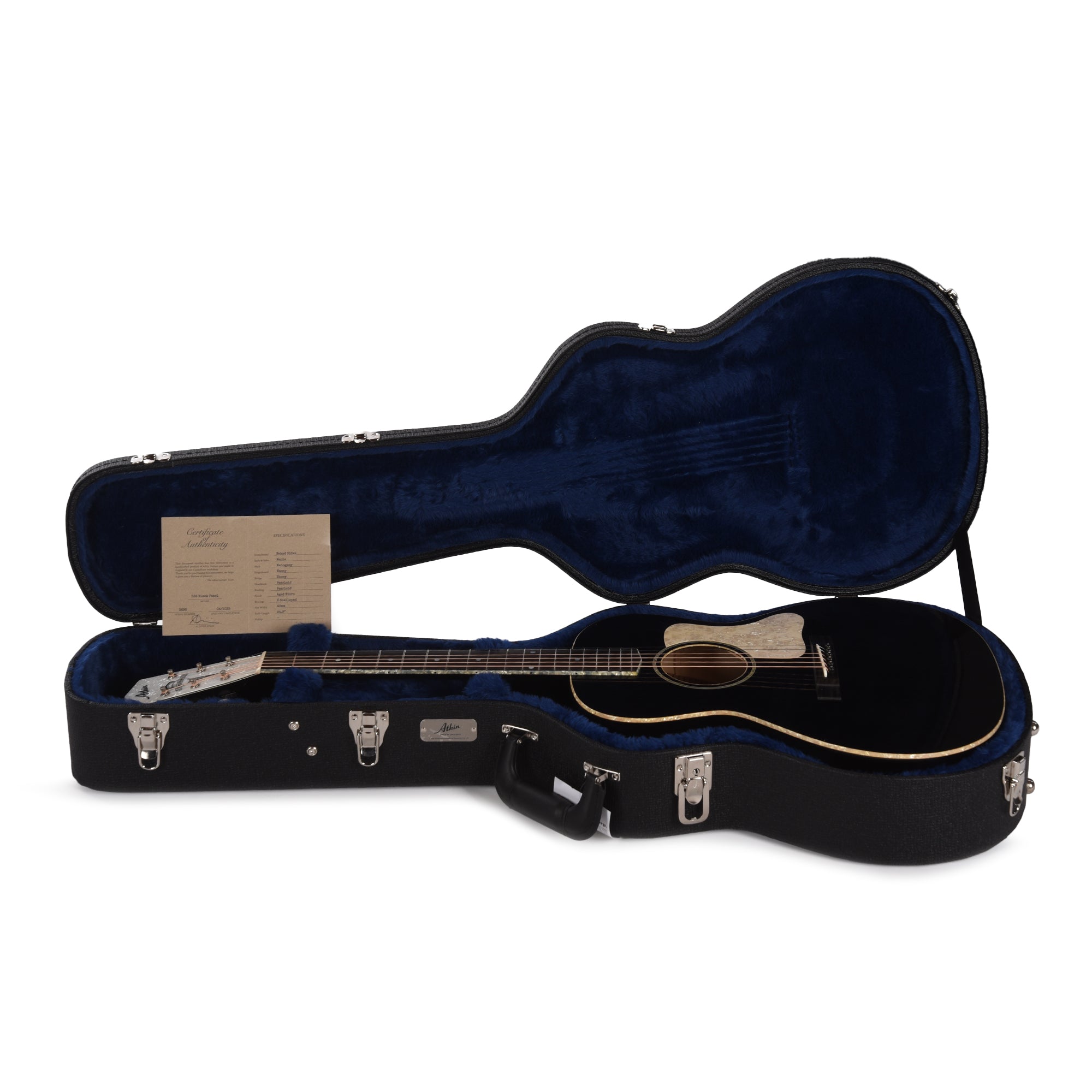 Atkin The Thirty Six Aged Black Pearl Baked Sitka/Maple Acoustic Guitars / Parlor