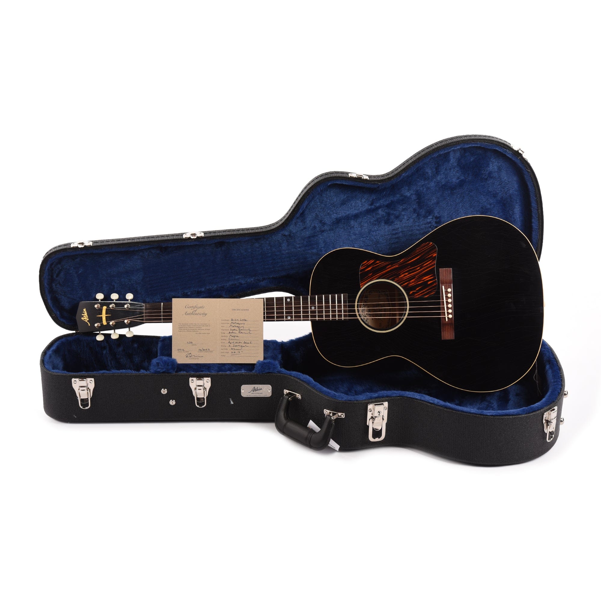 Atkin The Thirty Six Custom Sitka/Mahogany Aged Black Acoustic Guitars / Parlor