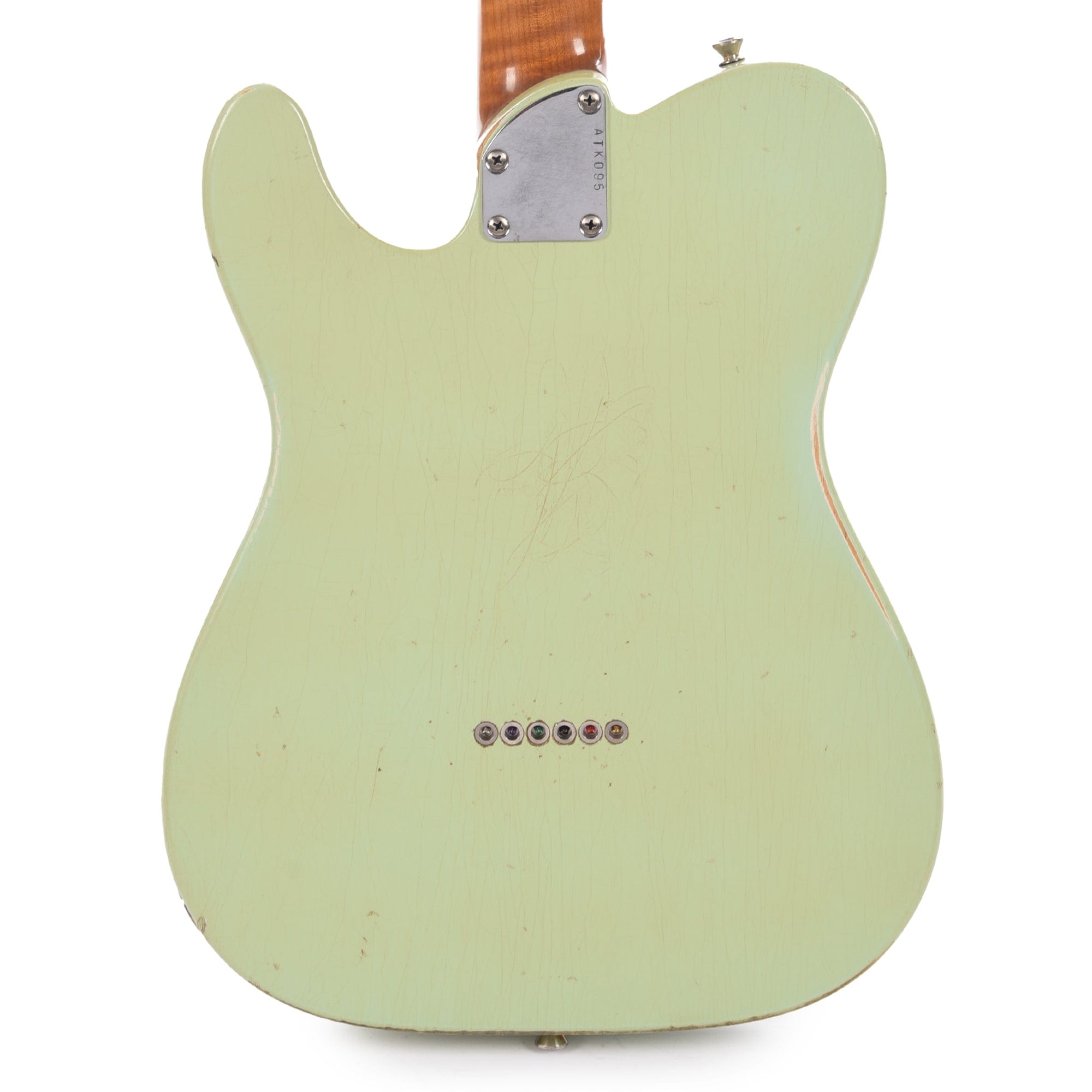 Atkin 52 T-Style Classic Aged Surf Green w/Neck Humbucker & Roasted Flame Maple Neck Electric Guitars / Solid Body