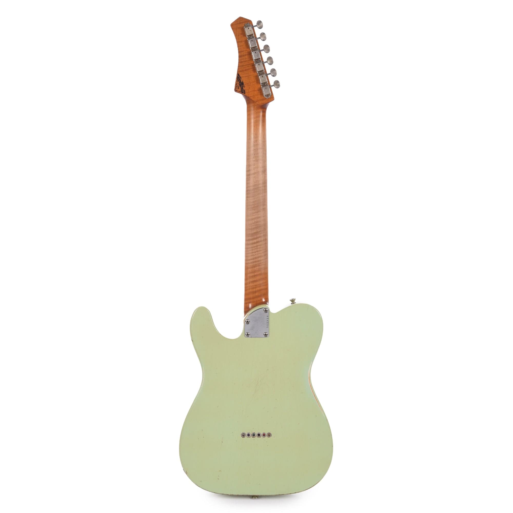 Atkin 52 T-Style Classic Aged Surf Green w/Neck Humbucker & Roasted Flame Maple Neck Electric Guitars / Solid Body