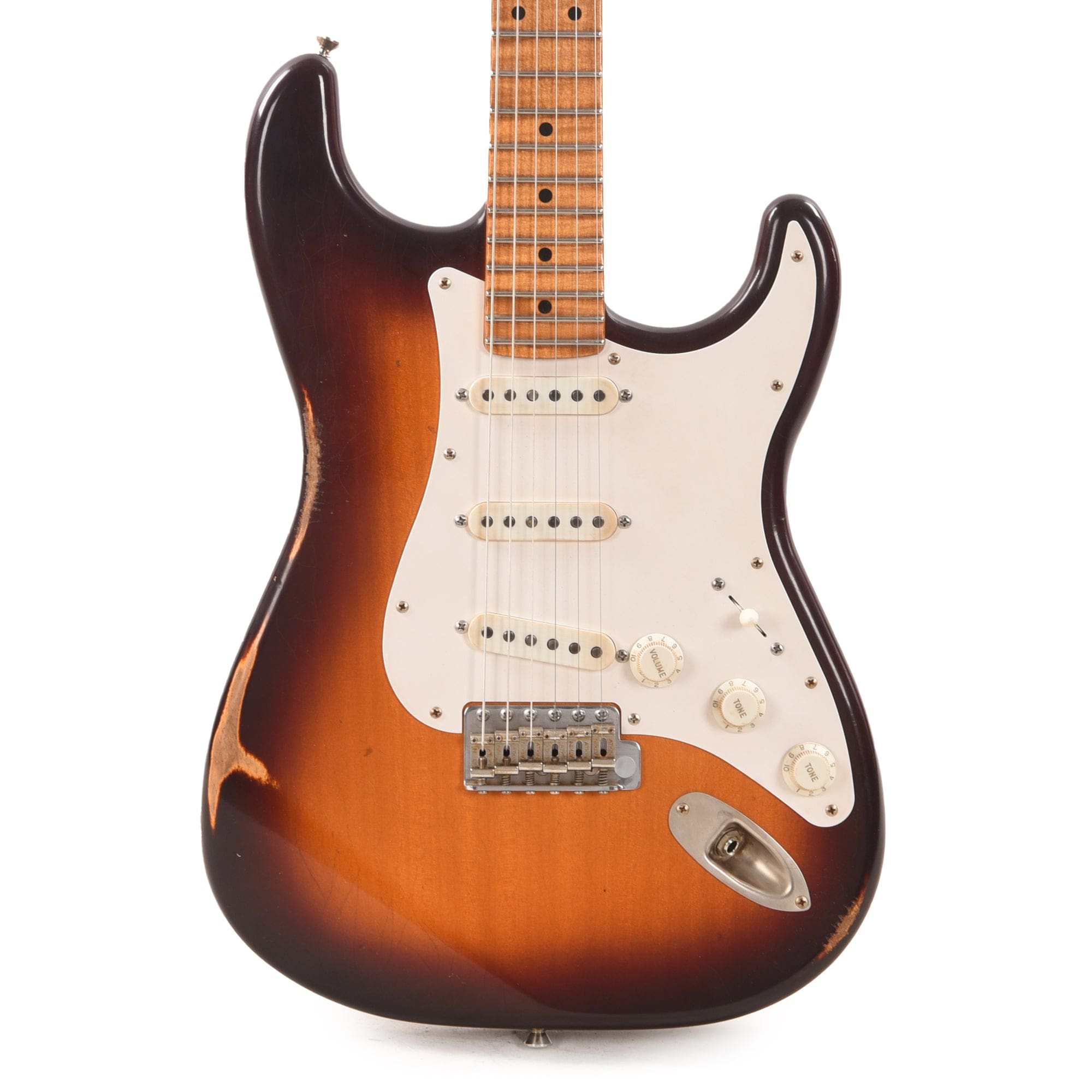 Atkin 54 S-Style Aged Sunburst w/Flame Maple Neck Electric Guitars / Solid Body