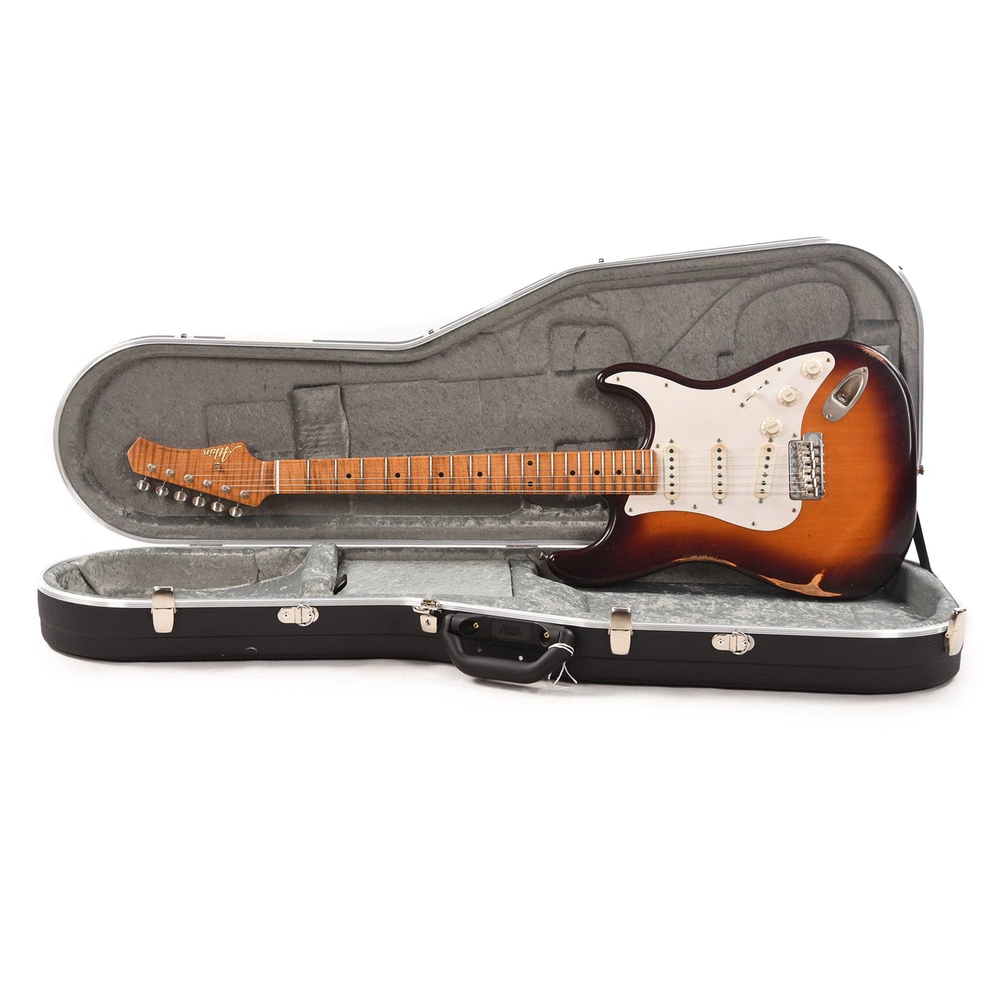 Atkin 54 S-Style Aged Sunburst w/Flame Maple Neck Electric Guitars / Solid Body
