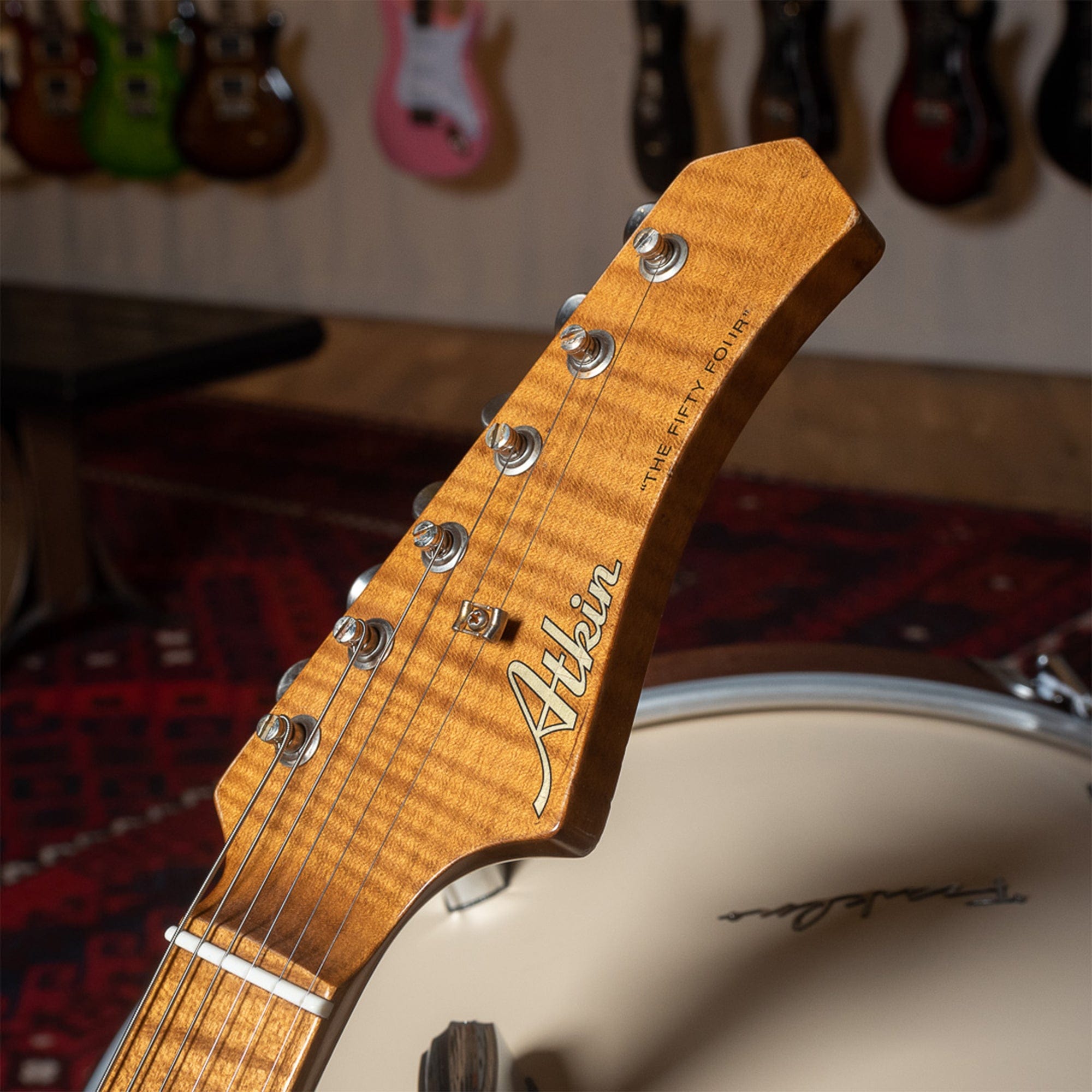 Atkin 54 S-Style Aged Sunburst w/Flame Maple Neck Electric Guitars / Solid Body