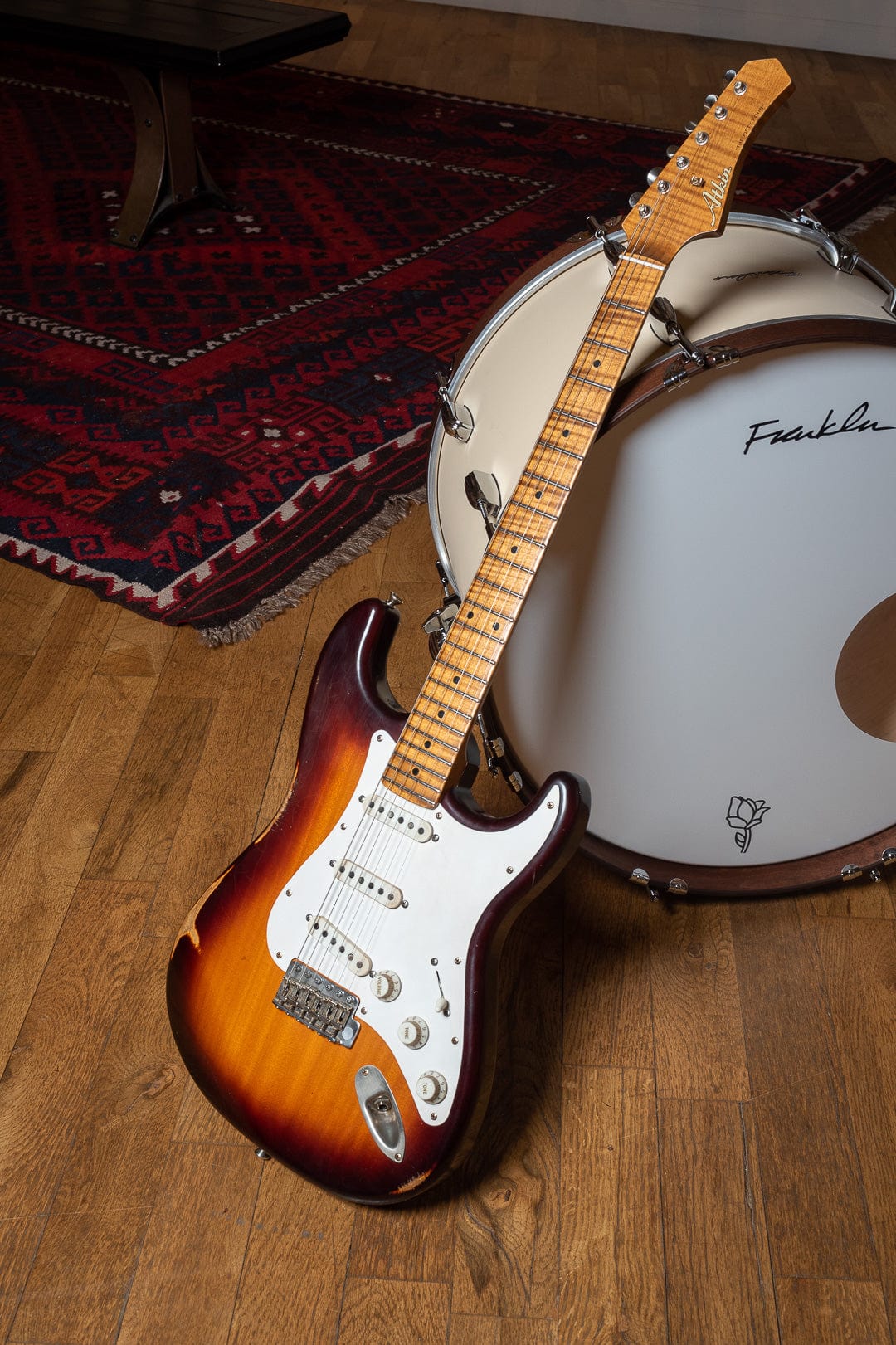 Atkin 54 S-Style Aged Sunburst w/Flame Maple Neck Electric Guitars / Solid Body