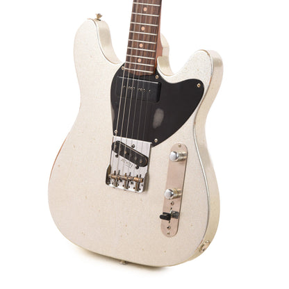 Atkin Boosh Offset Classic Aged Silver Sparkle/Rainbow w/Roasted Flame Maple Neck Electric Guitars / Solid Body