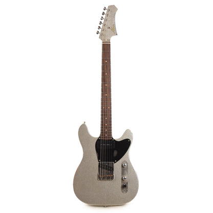 Atkin Boosh Offset Classic Aged Silver Sparkle/Rainbow w/Roasted Flame Maple Neck Electric Guitars / Solid Body