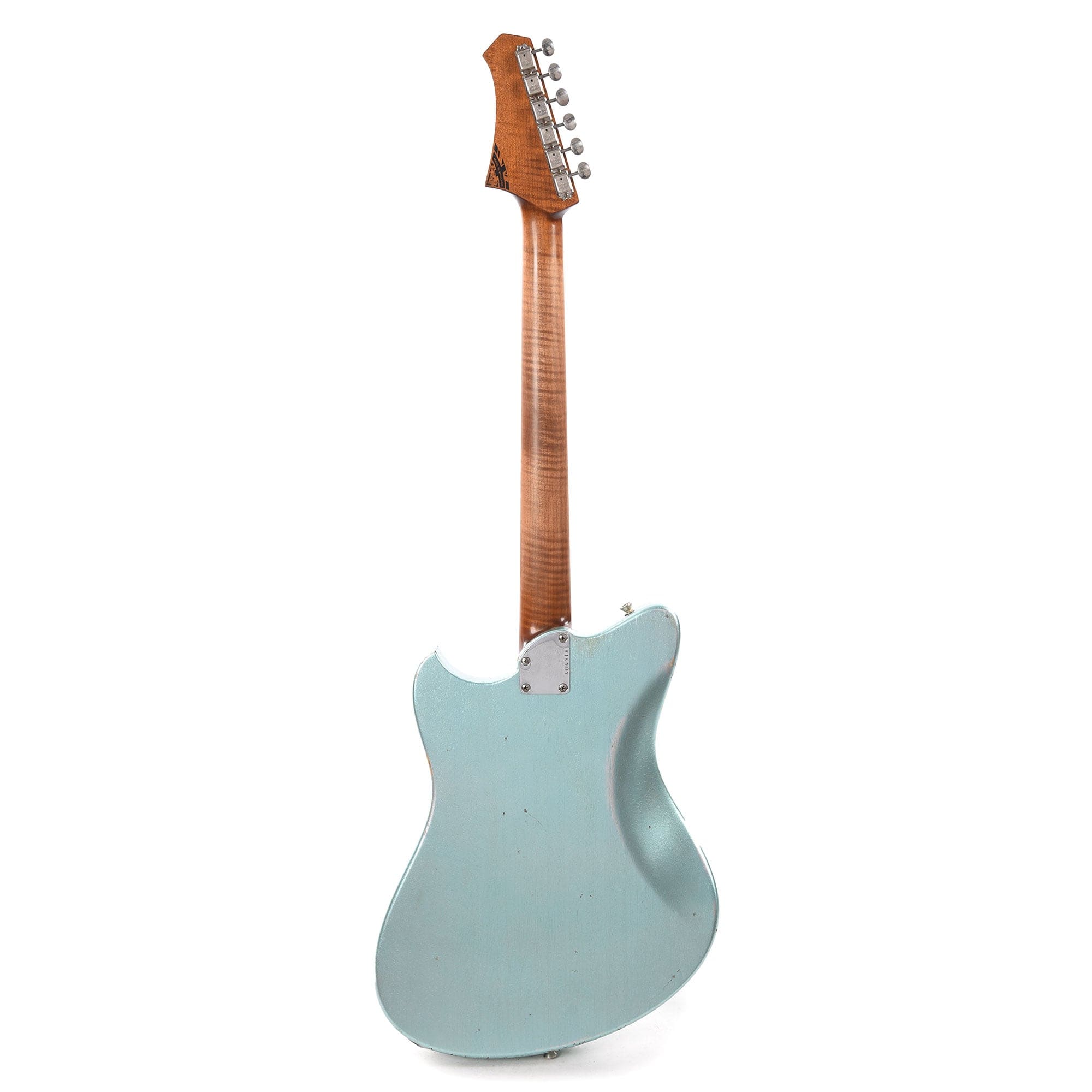 Atkin Mindhorn HH Deluxe Classic Aged Antique Pelham Blue w/Roasted Flame Maple Neck Electric Guitars / Solid Body