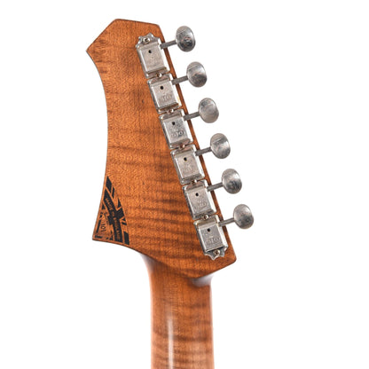 Atkin Mindhorn HH Deluxe Classic Aged Antique Pelham Blue w/Roasted Flame Maple Neck Electric Guitars / Solid Body