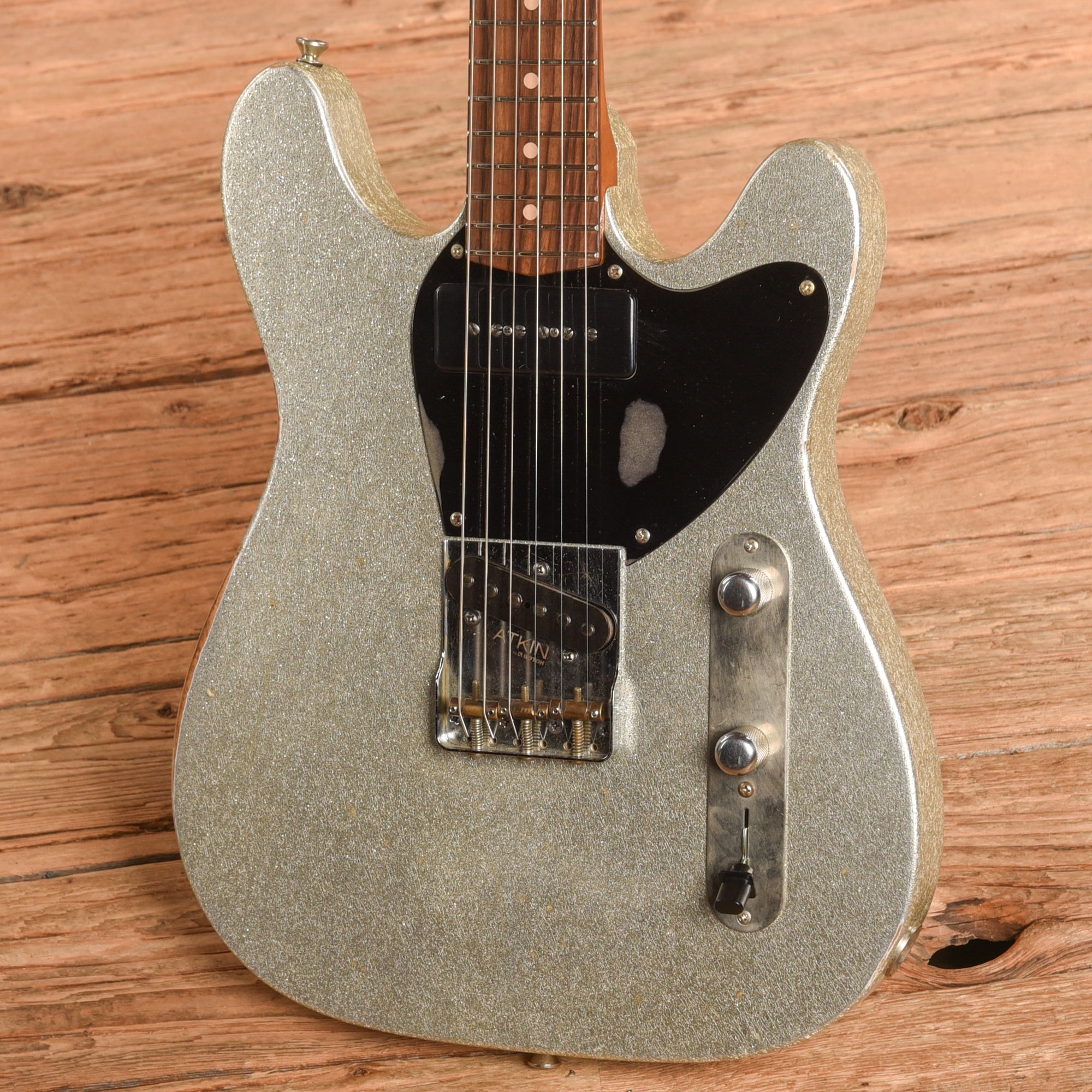 Atkin The Boosh Silver Sparkle Electric Guitars / Solid Body
