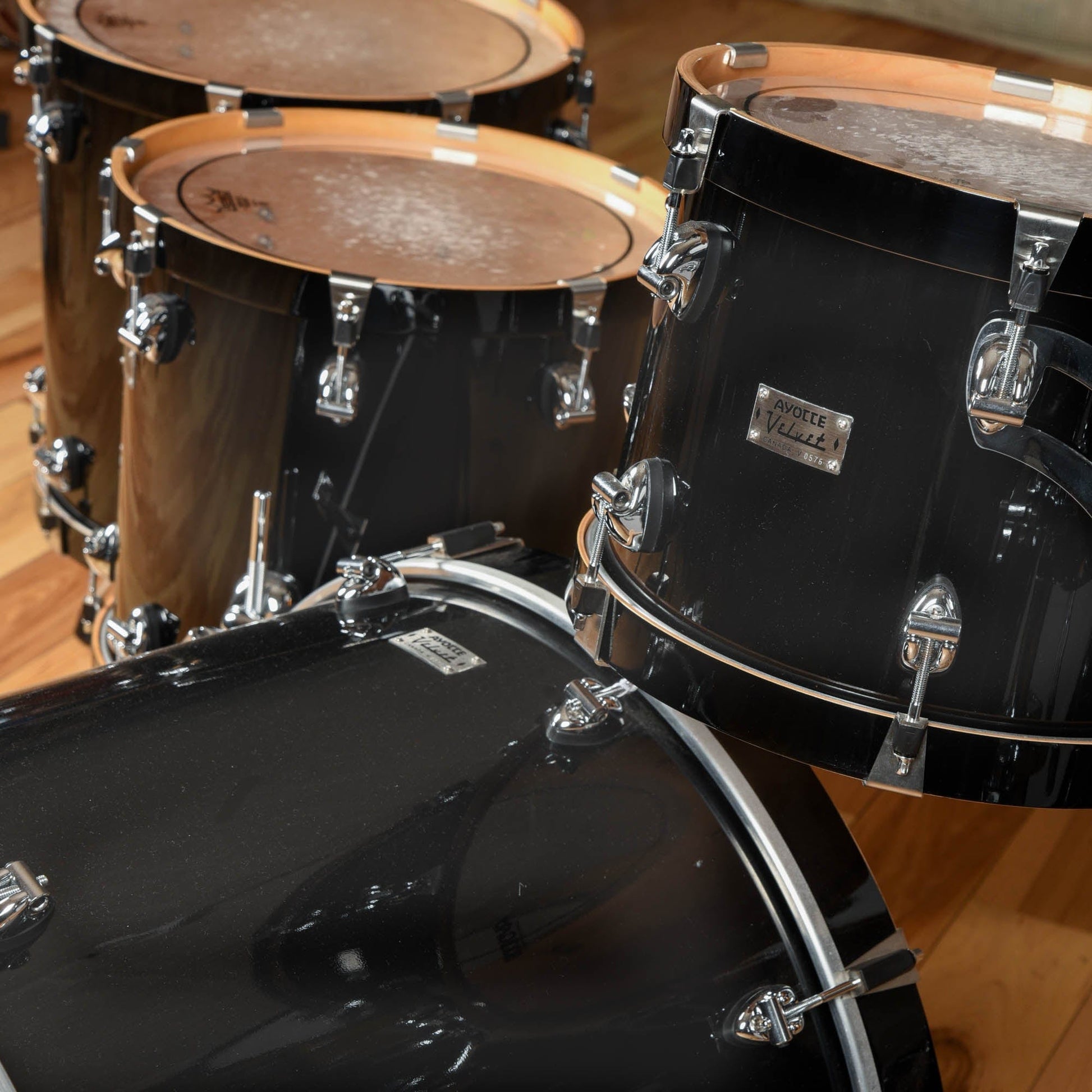 Ayotte Velvet 12/14/16/22 Piano Black Drums and Percussion / Acoustic Drums / Full Acoustic Kits