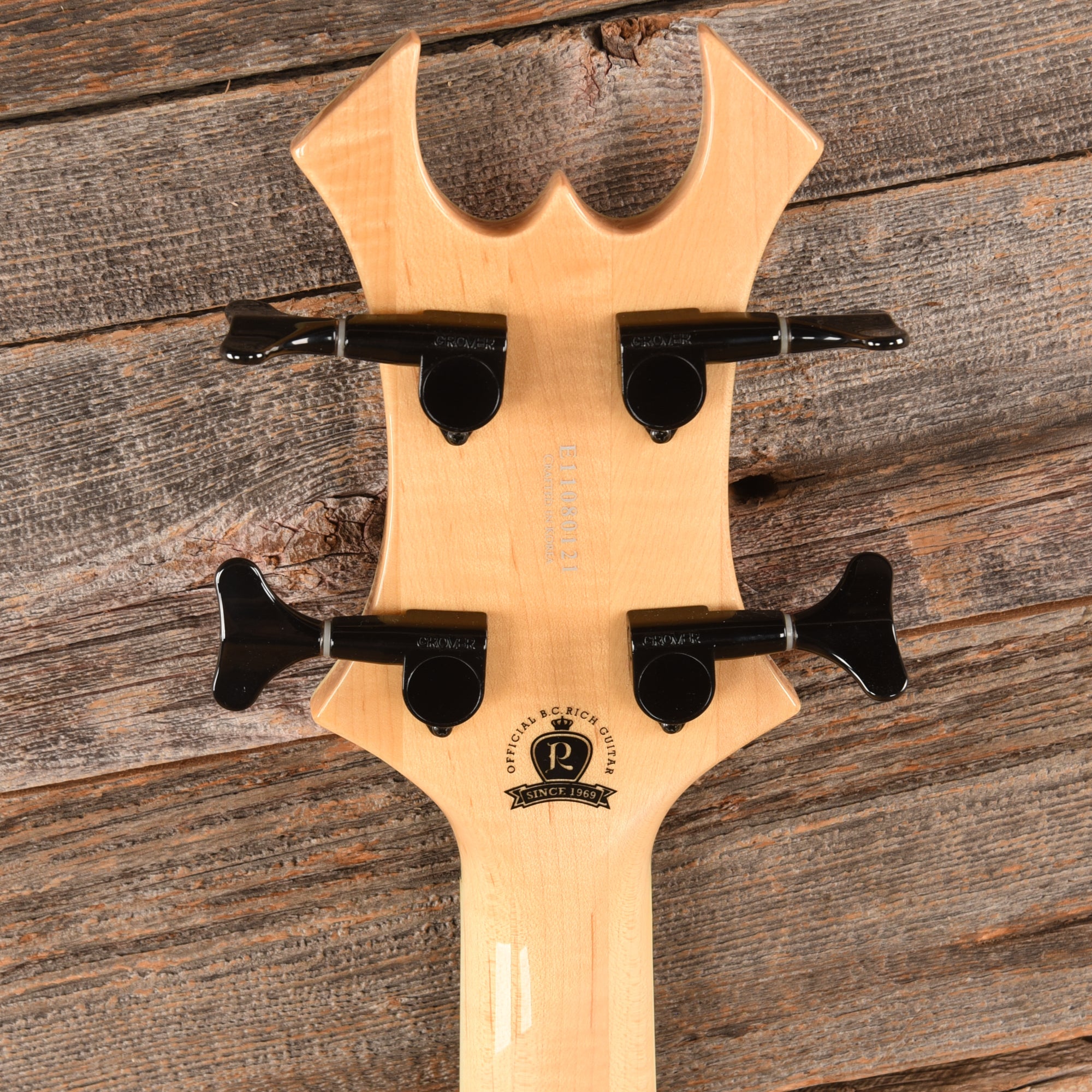 B.C. Rich Paolo Gregoletto Signature Warlock Bass Spalted Maple 2011 Bass Guitars / 4-String