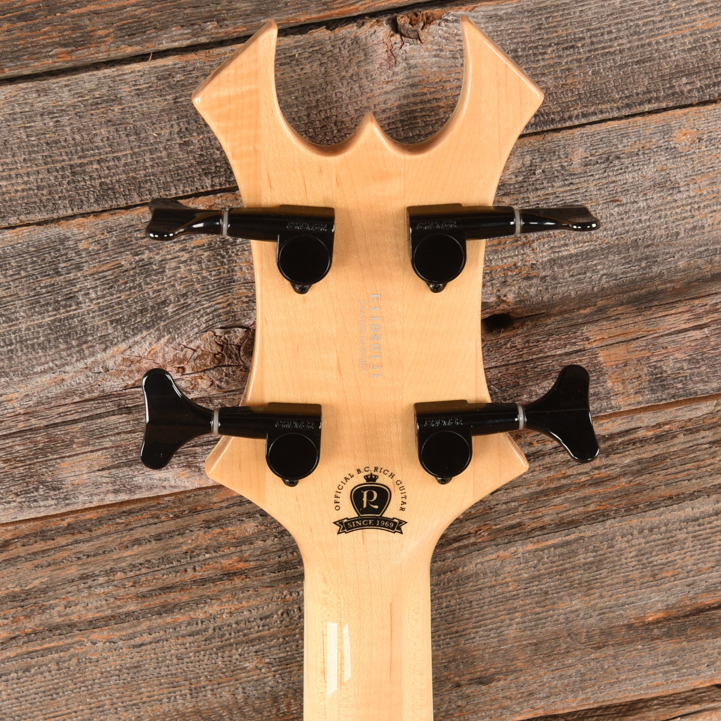 B.C. Rich Paolo Gregoletto Signature Warlock Bass Spalted Maple 2011 Bass Guitars / 4-String
