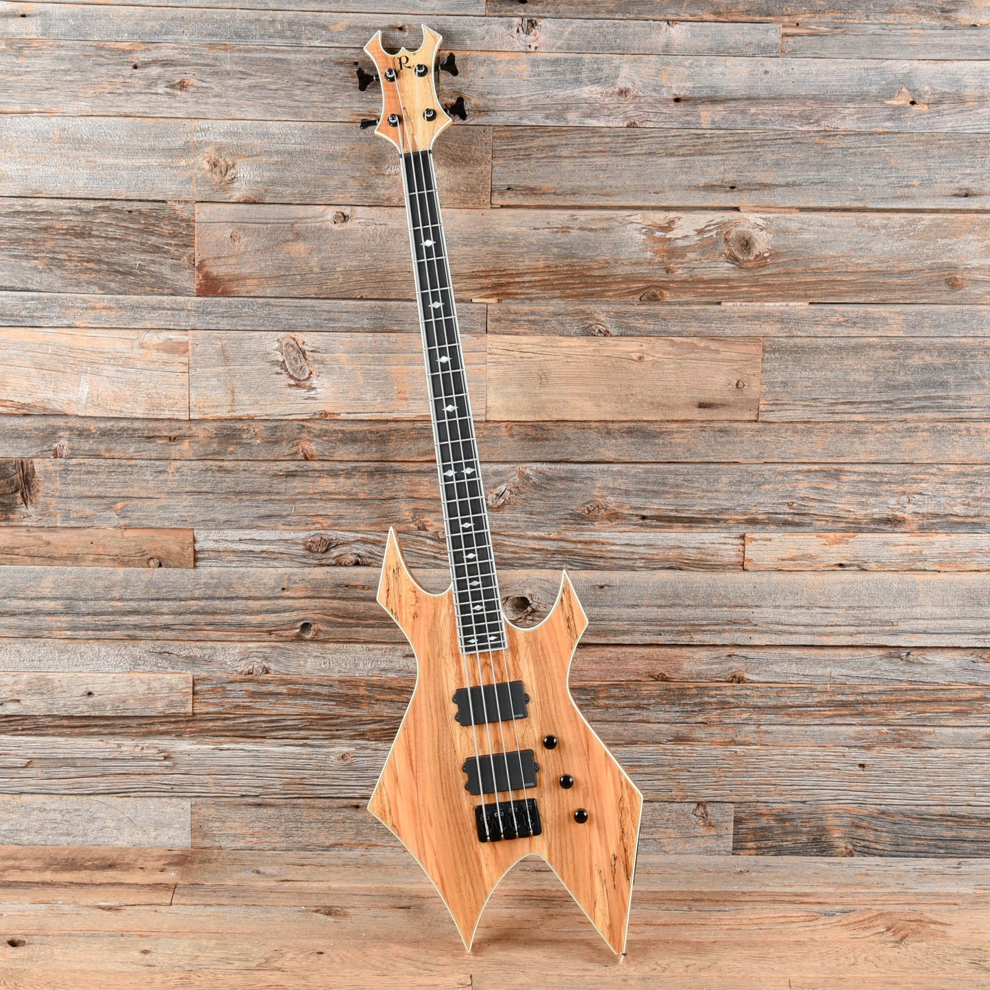 B.C. Rich Paolo Gregoletto Signature Warlock Bass Spalted Maple 2011 Bass Guitars / 4-String