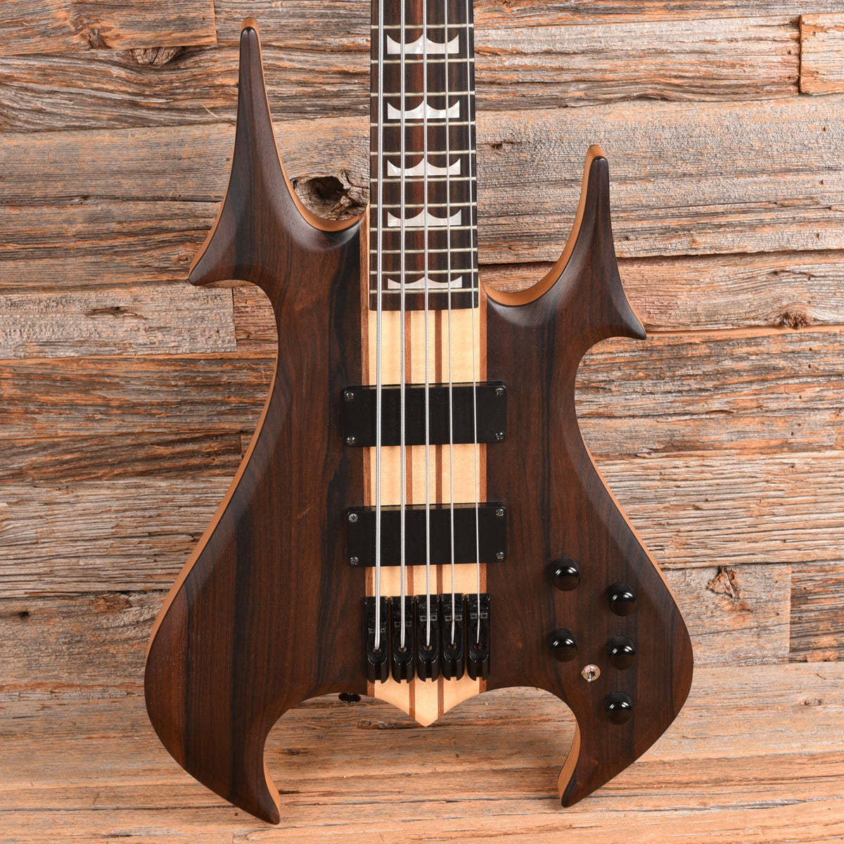 B.C. Rich Zombie Exotic Natural Bass Guitars