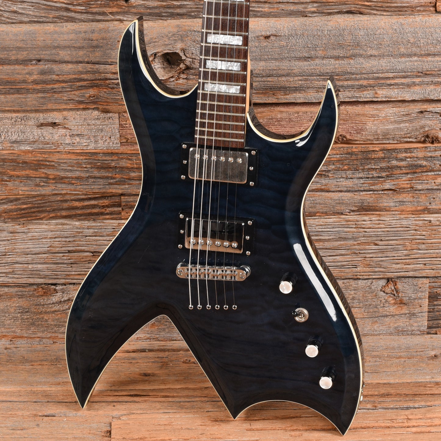 B.C. Rich Bich Masterpiece Trans Blue Quilt Top 2006 Electric Guitars