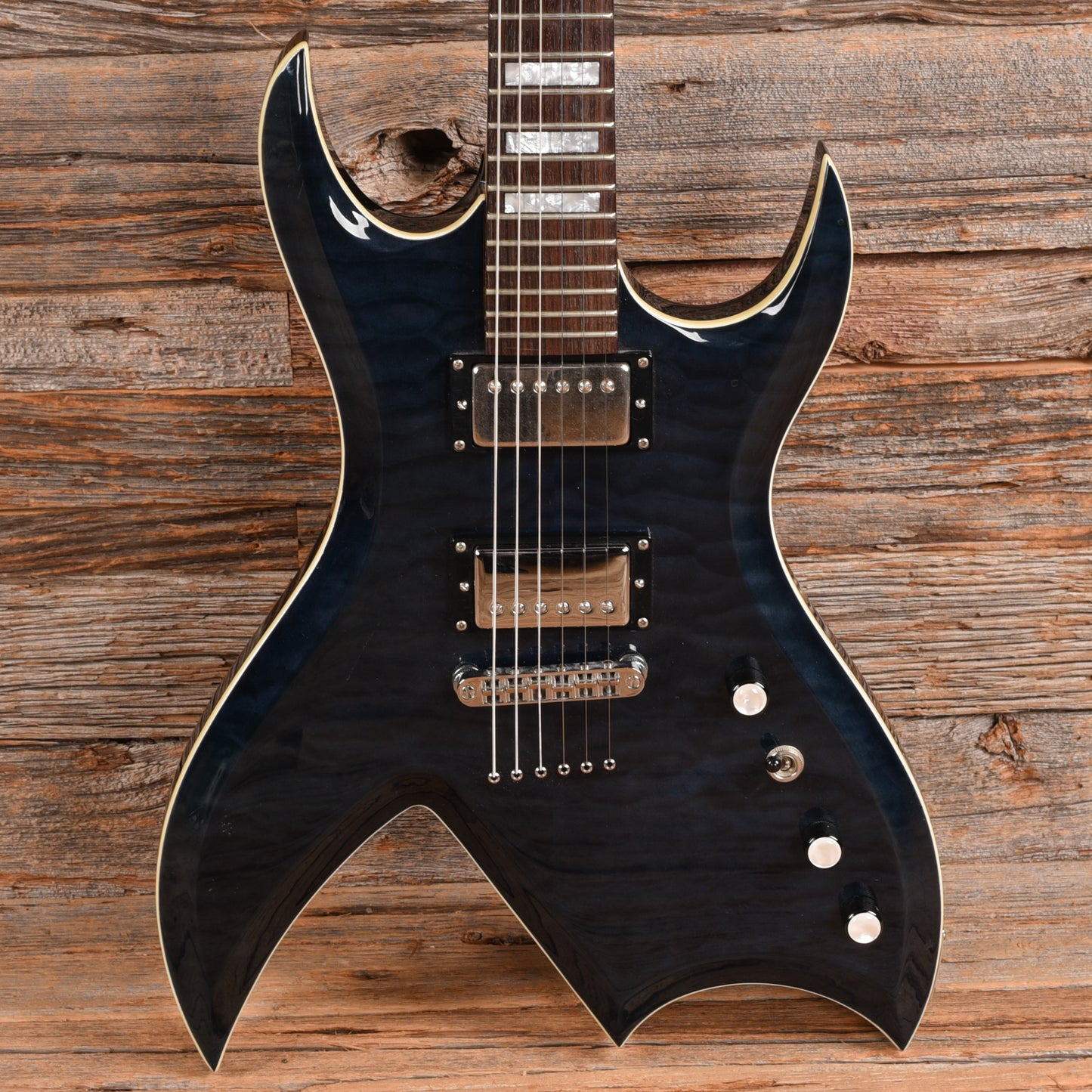 B.C. Rich Bich Masterpiece Trans Blue Quilt Top 2006 Electric Guitars