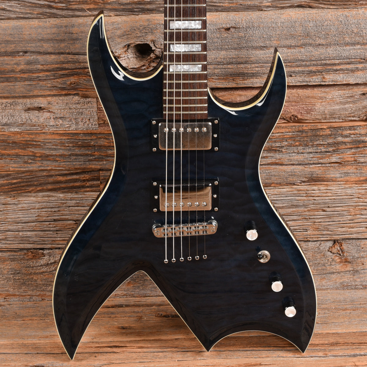 B.C. Rich Bich Masterpiece Trans Blue Quilt Top 2006 Electric Guitars
