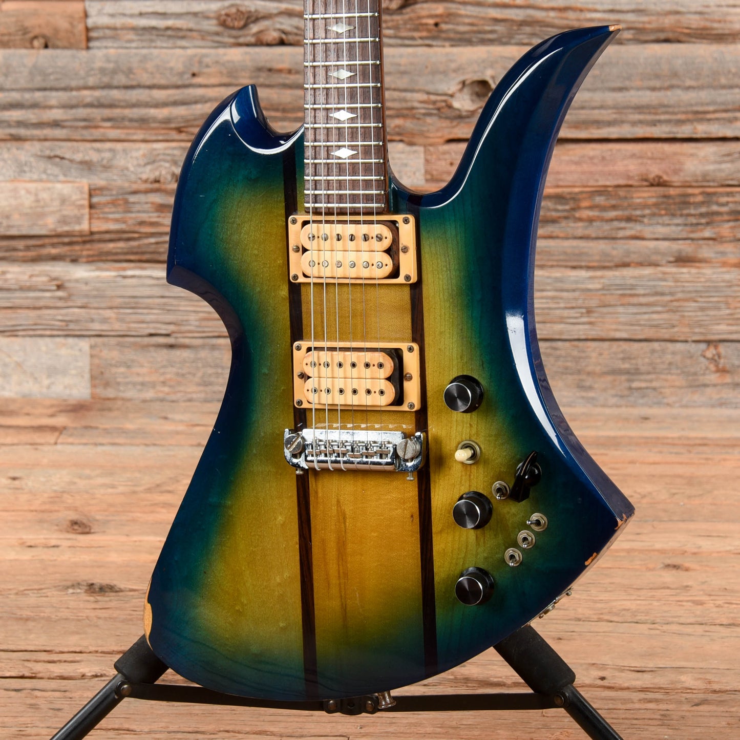 B.C. Rich Mockingbird Greenburst 1980s Electric Guitars
