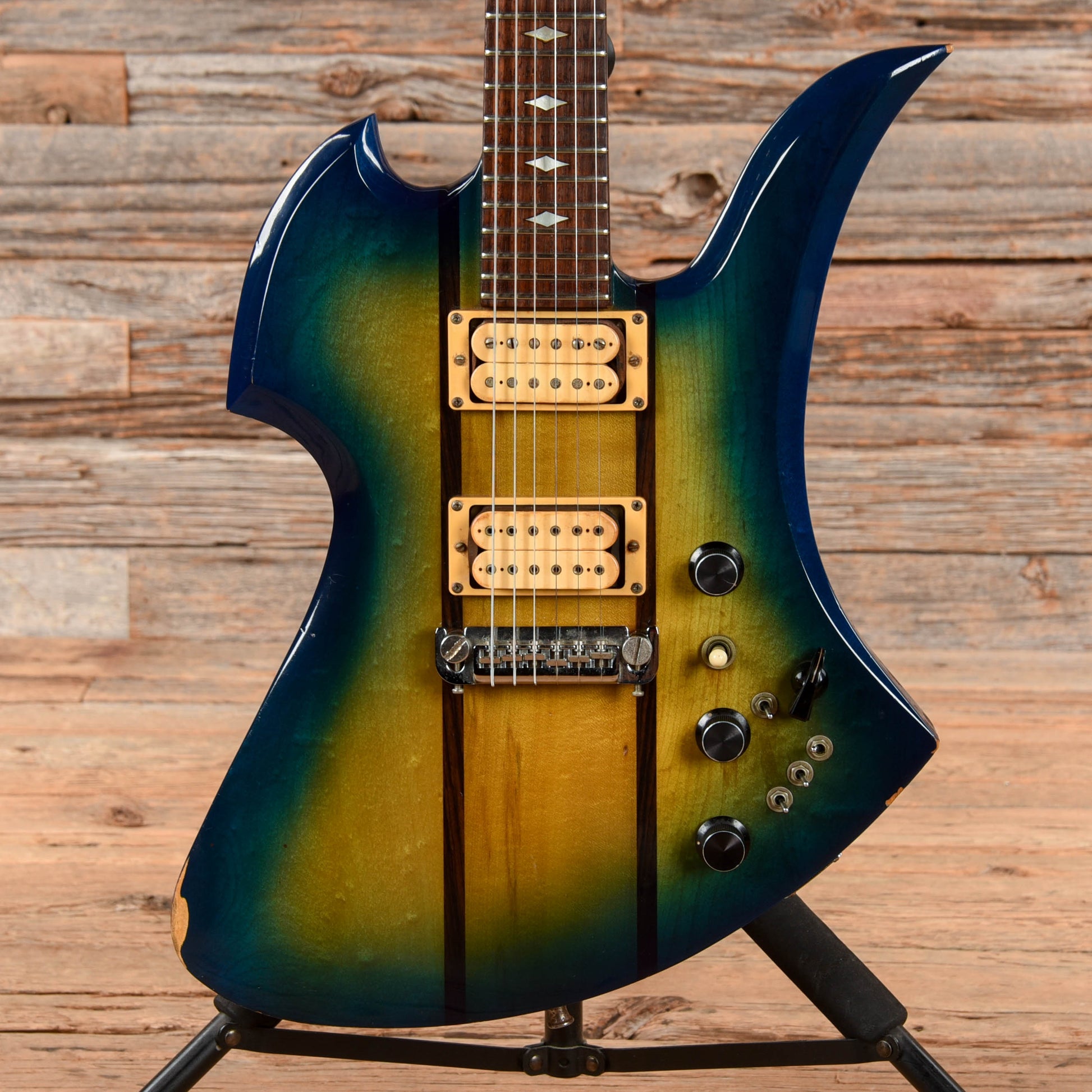 B.C. Rich Mockingbird Greenburst 1980s Electric Guitars