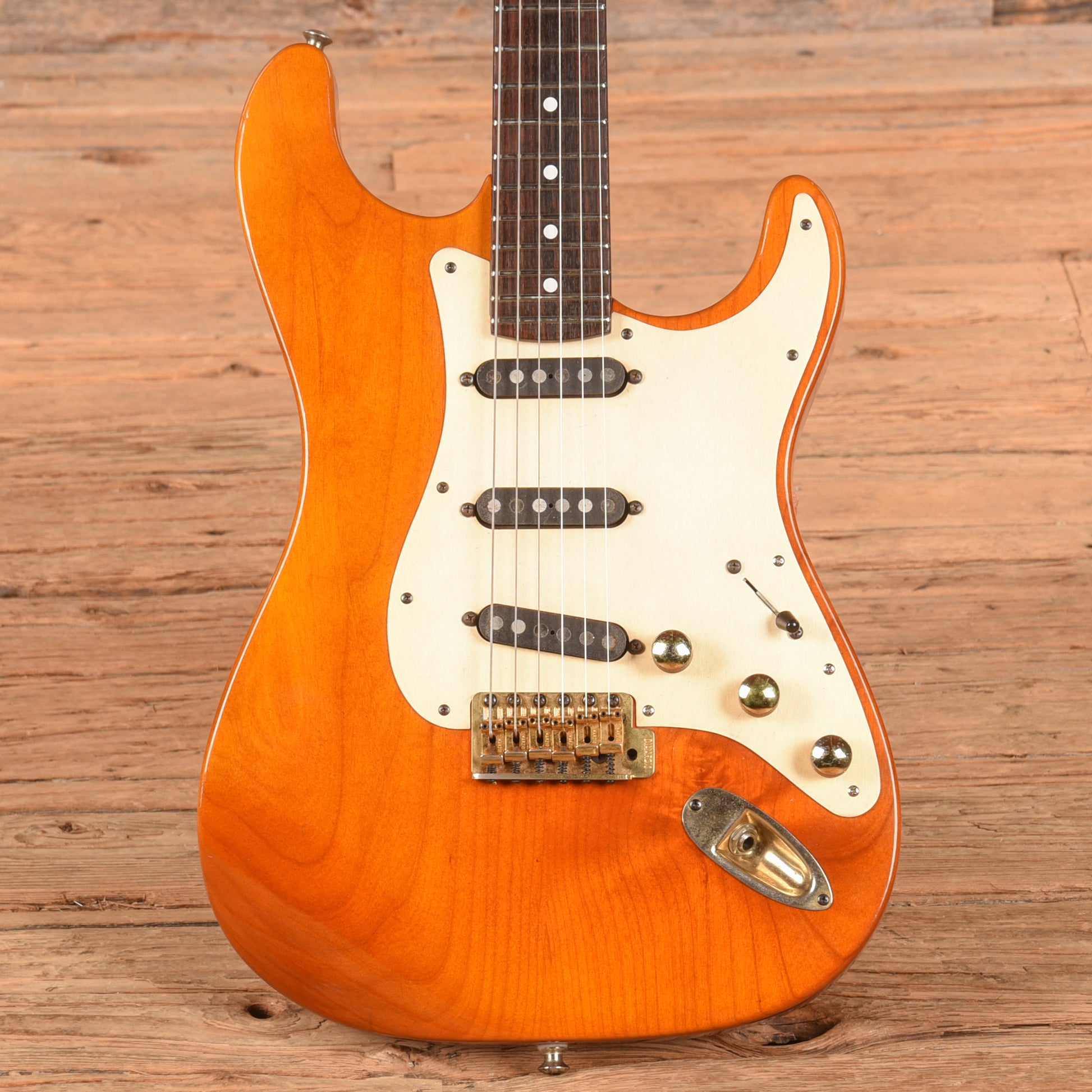B.C. Rich USA NAMM S-Style Natural 1989 Electric Guitars