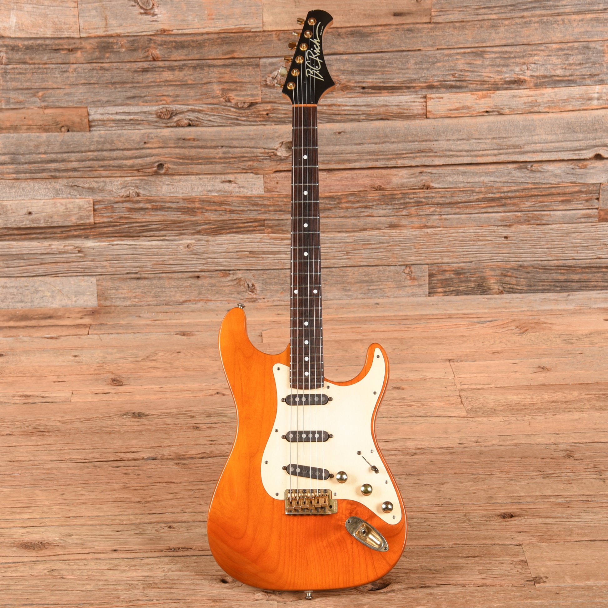 B.C. Rich USA NAMM S-Style Natural 1989 Electric Guitars