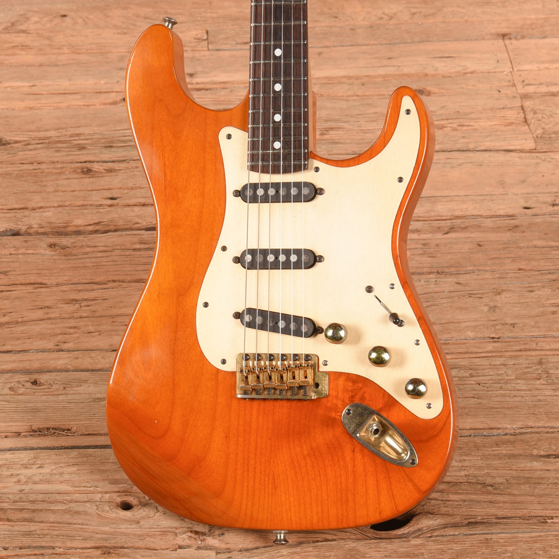 B.C. Rich USA NAMM S-Style Natural 1989 Electric Guitars