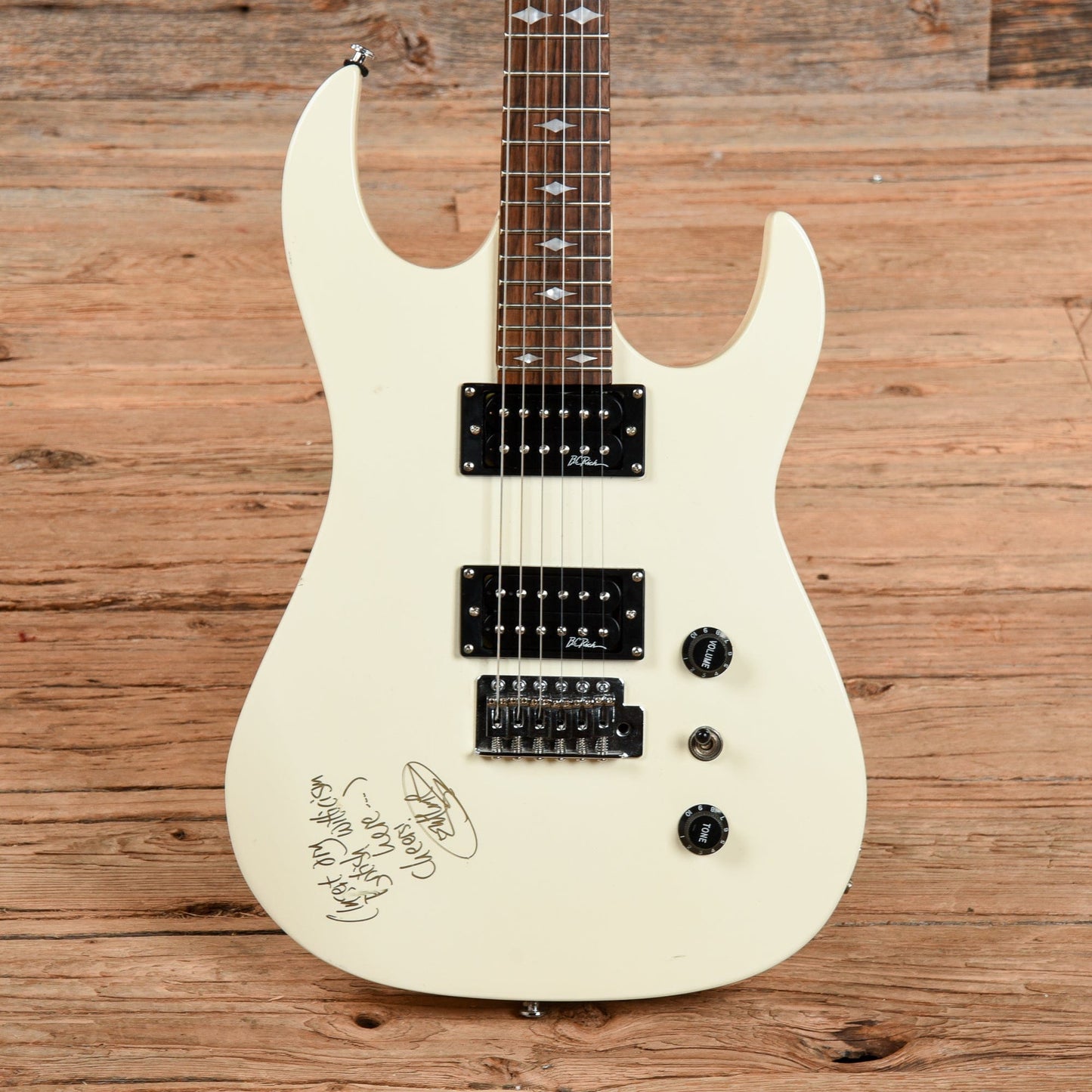 B.C. Rich ASM-1 White Electric Guitars / Solid Body