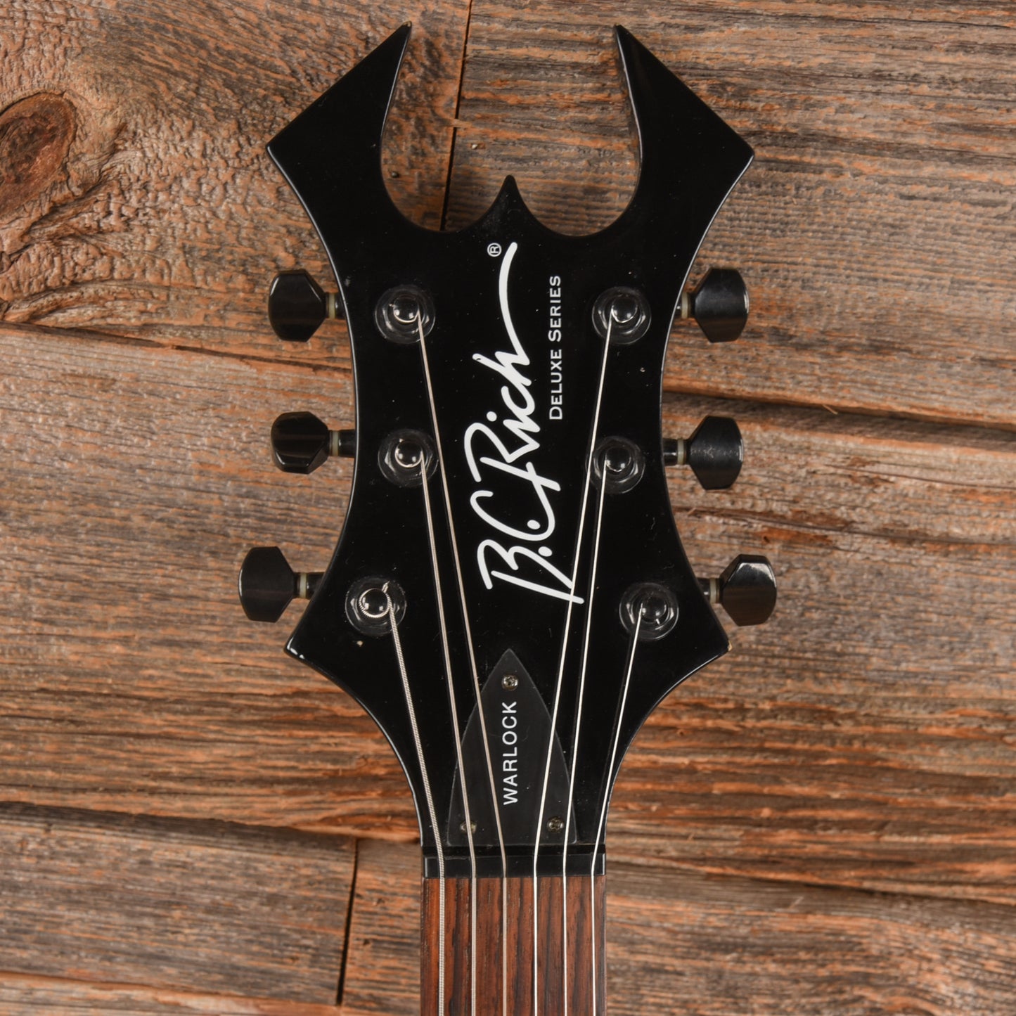 B.C. Rich Deluxe Series Warlock Black Electric Guitars / Solid Body