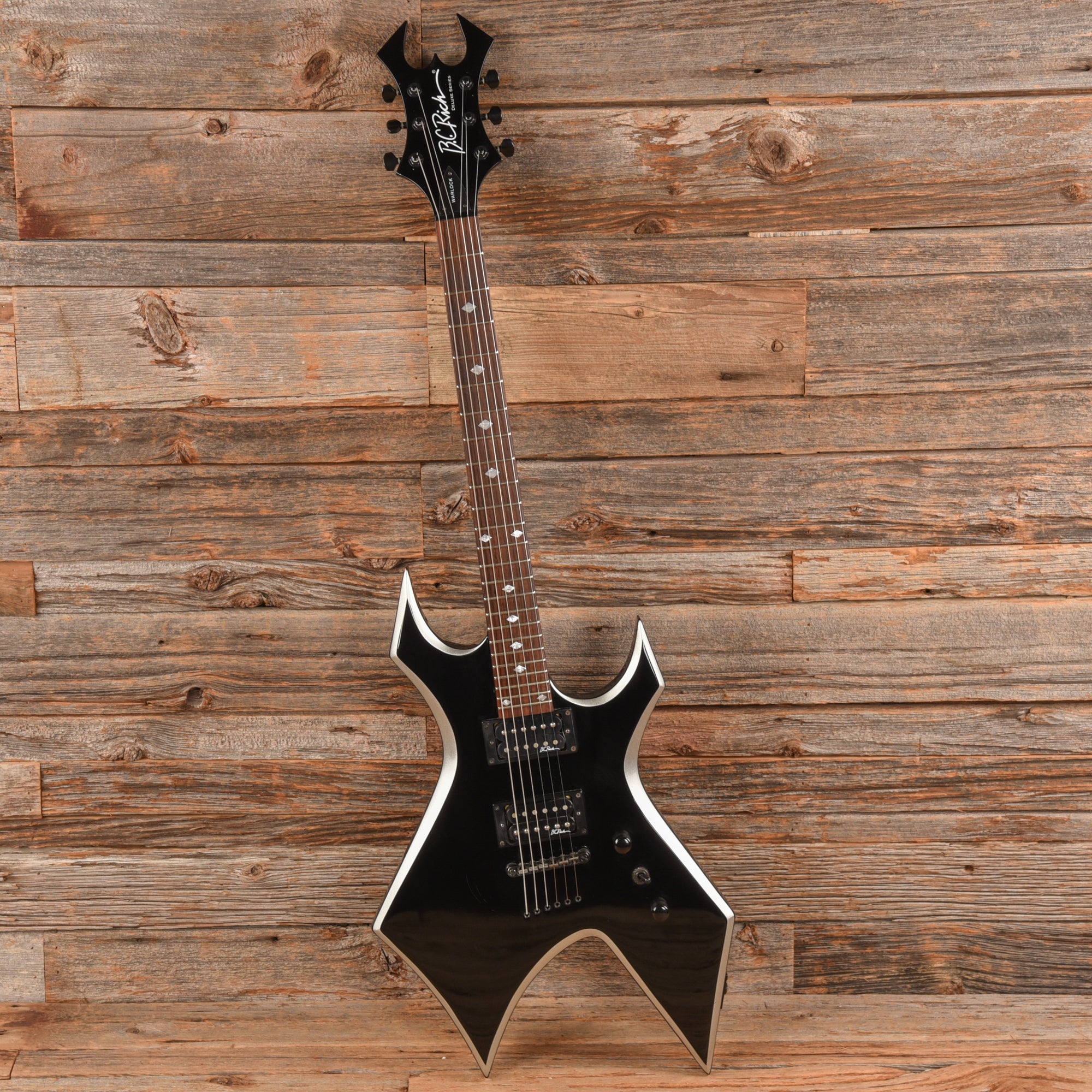 B.C. Rich Deluxe Series Warlock Black – Chicago Music Exchange