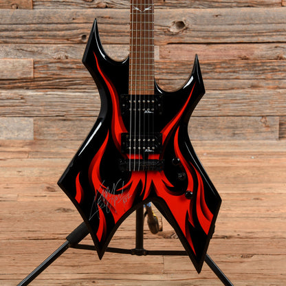 B.C. Rich KKW Tribal Fire Electric Guitars - Black Black Electric Guitars / Solid Body