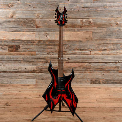 B.C. Rich KKW Tribal Fire Electric Guitars - Black Black Electric Guitars / Solid Body