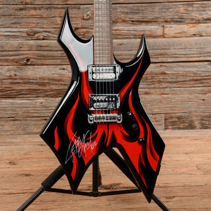 B.C. Rich KKW Tribal Fire Electric Guitars - Black Black Electric Guitars / Solid Body
