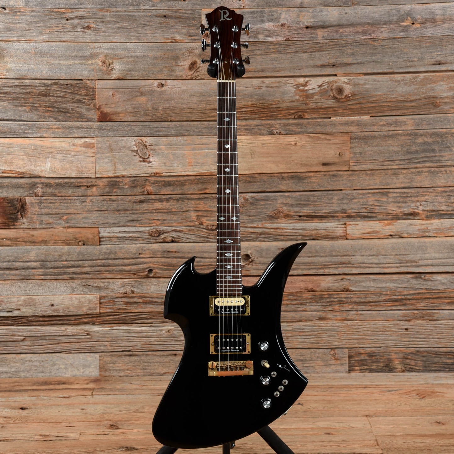 B.C. Rich Mockingbird Black Refin 1982 Electric Guitars / Solid Body