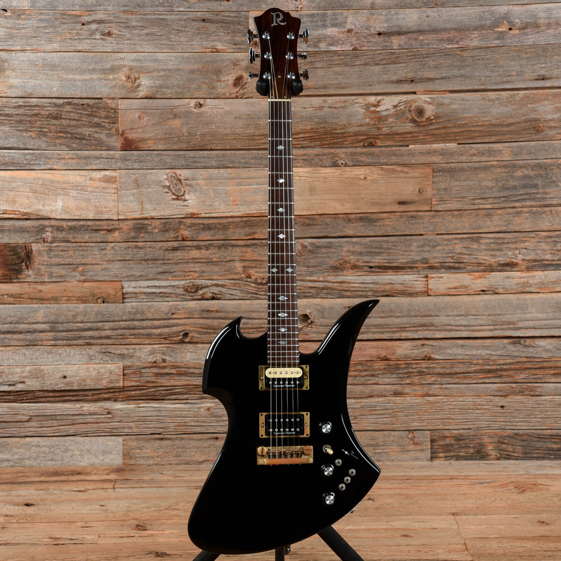 B.C. Rich Mockingbird Black Refin 1982 Electric Guitars / Solid Body