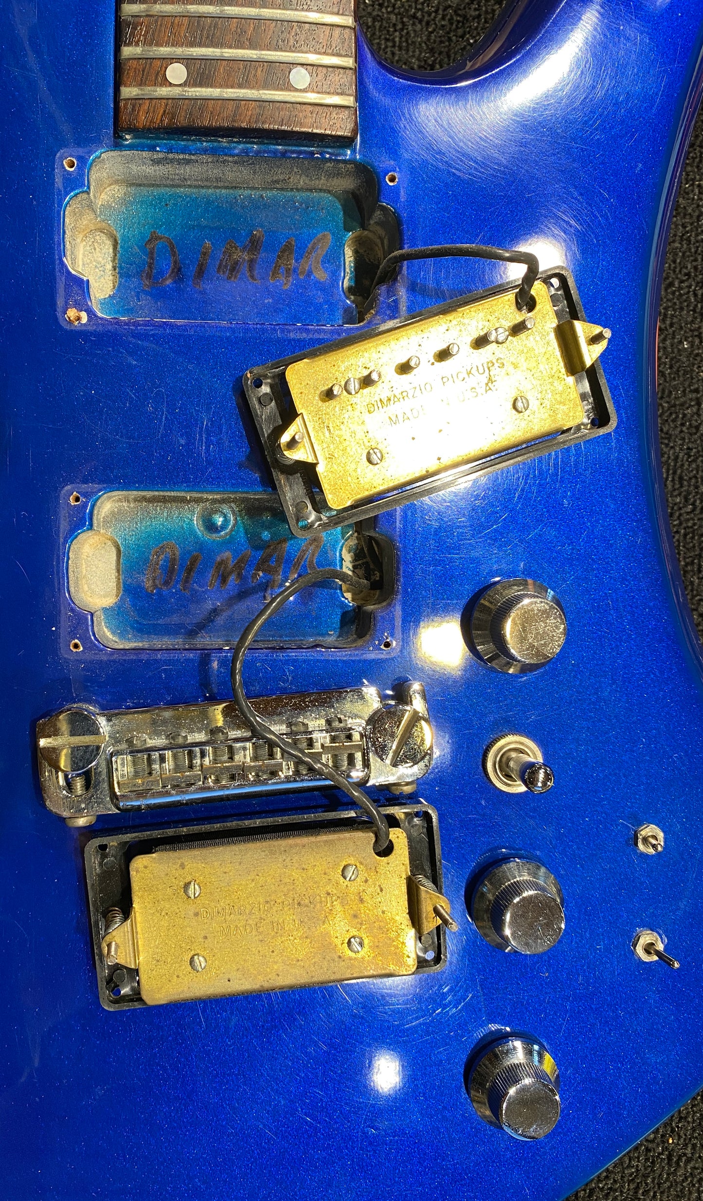 B.C. Rich Mockingbird Metallic Blue Refin 1980s Electric Guitars / Solid Body